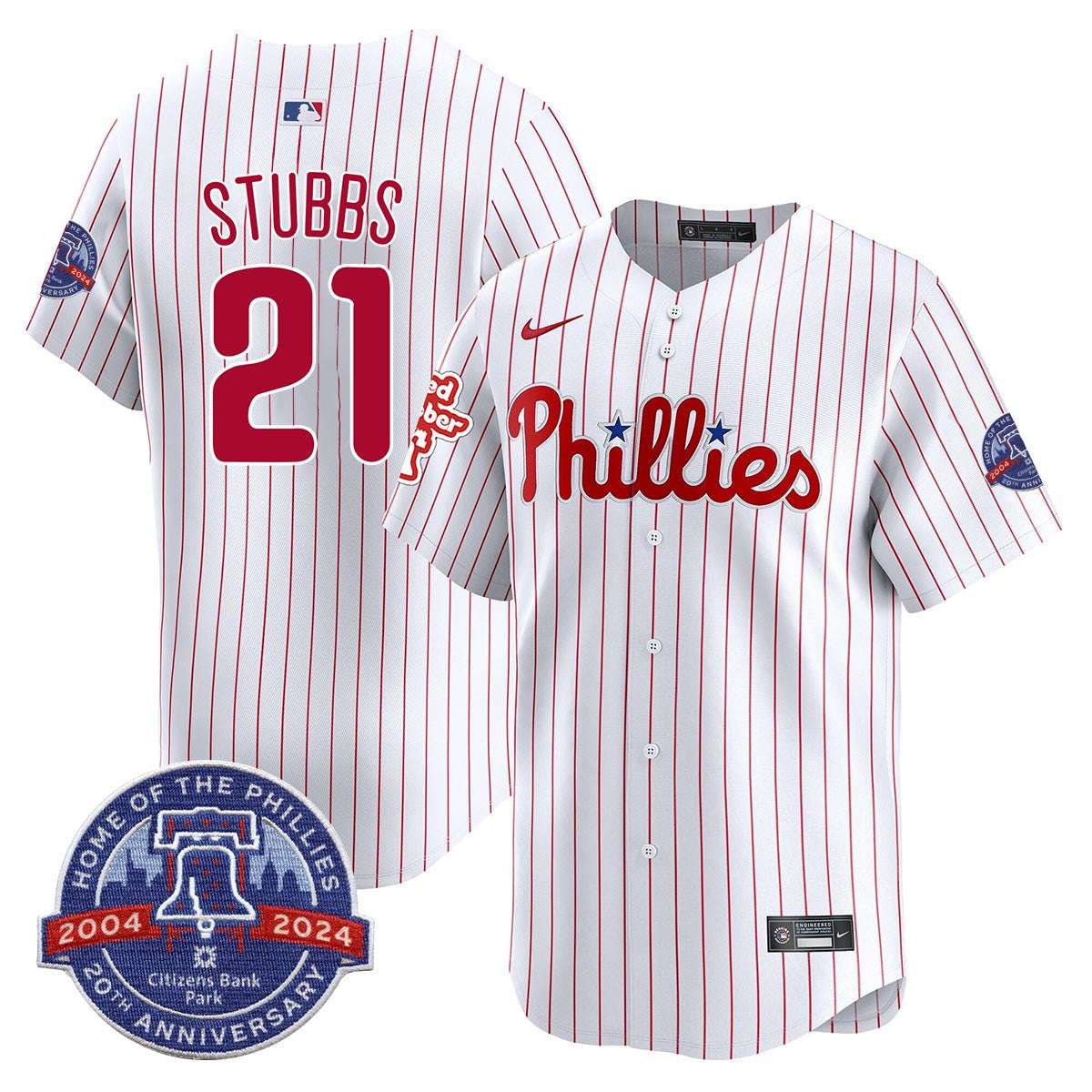 Men's Phillies Citizen Bank Park's 20Th Anniversary Jersey - All Stitched