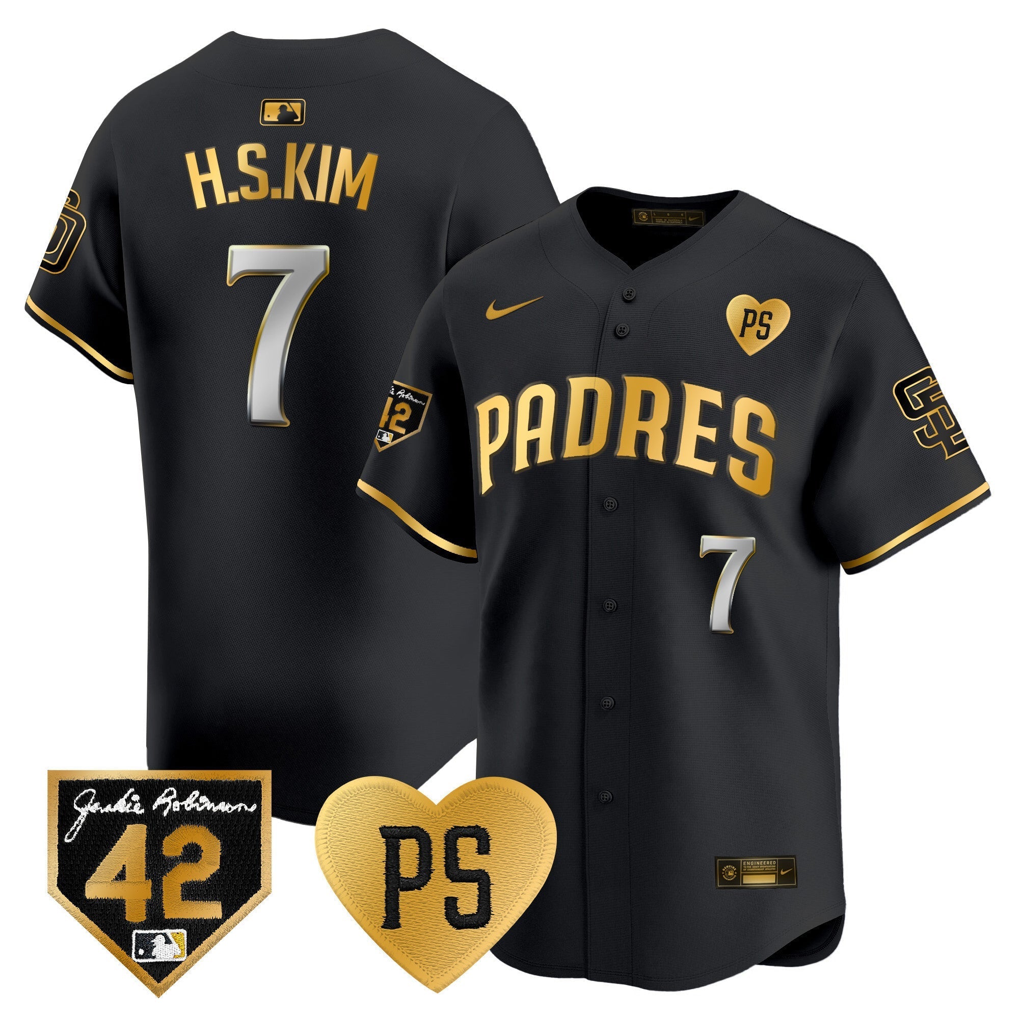 Men's Padres 2024 "for Peter" & Robinson Patch Vapor Premier Limited Jersey ?All Stitched