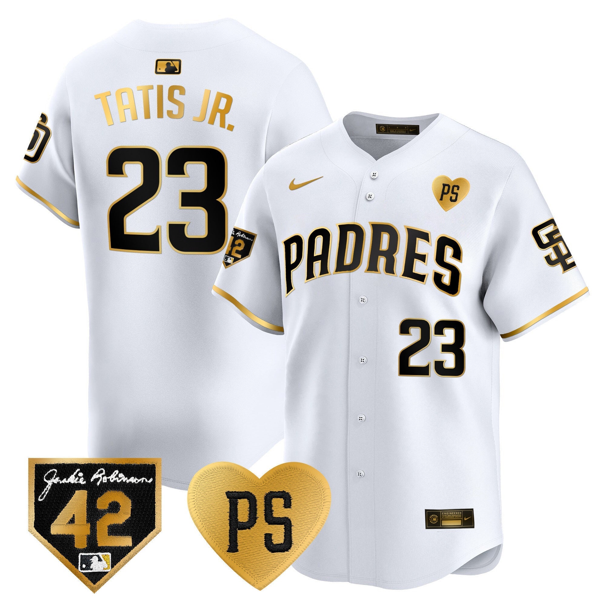 Men's Padres 2024 "for Peter" & Robinson Patch Vapor Premier Limited Jersey ?All Stitched