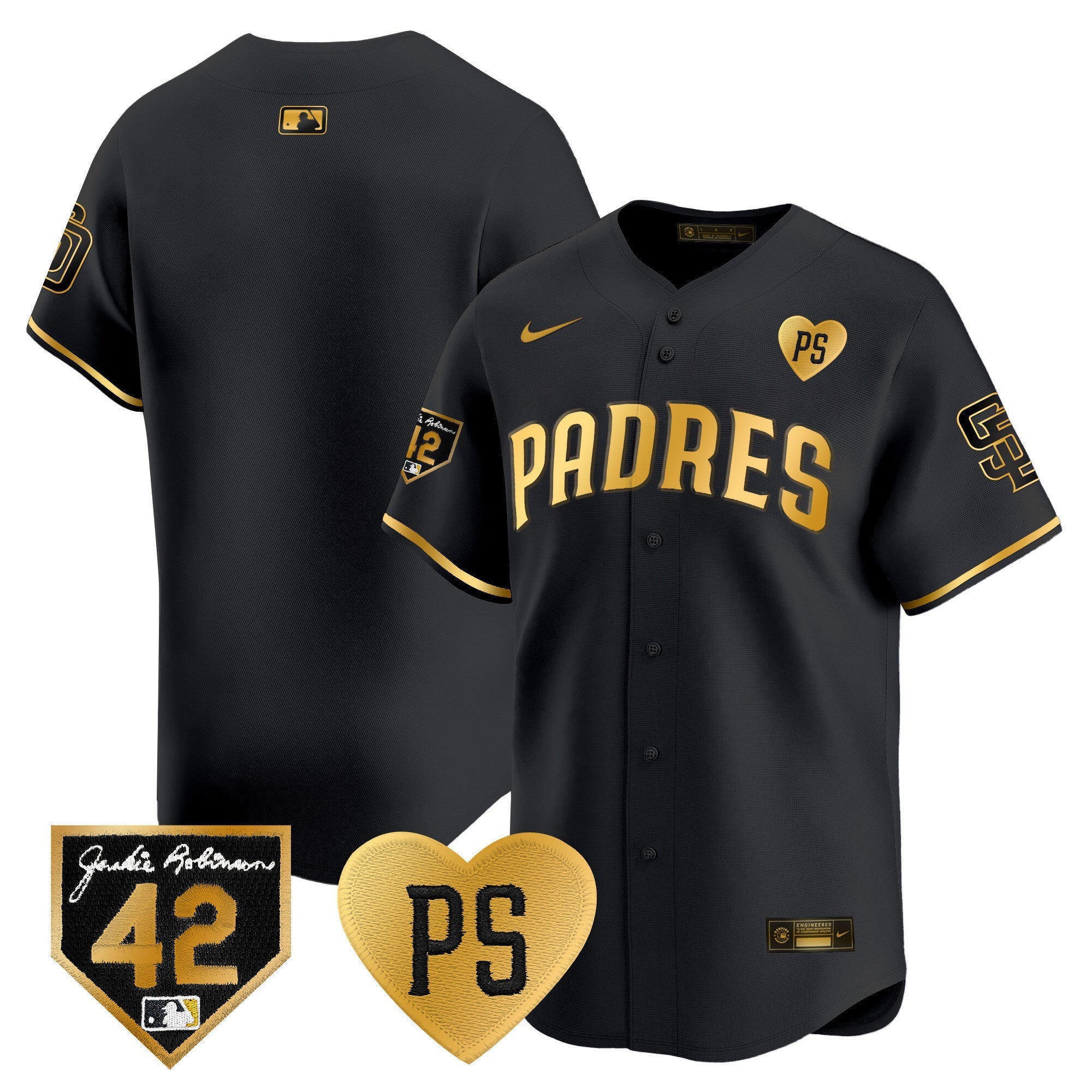 Men's Padres 2024 "for Peter" & Robinson Patch Vapor Premier Limited Jersey ?All Stitched