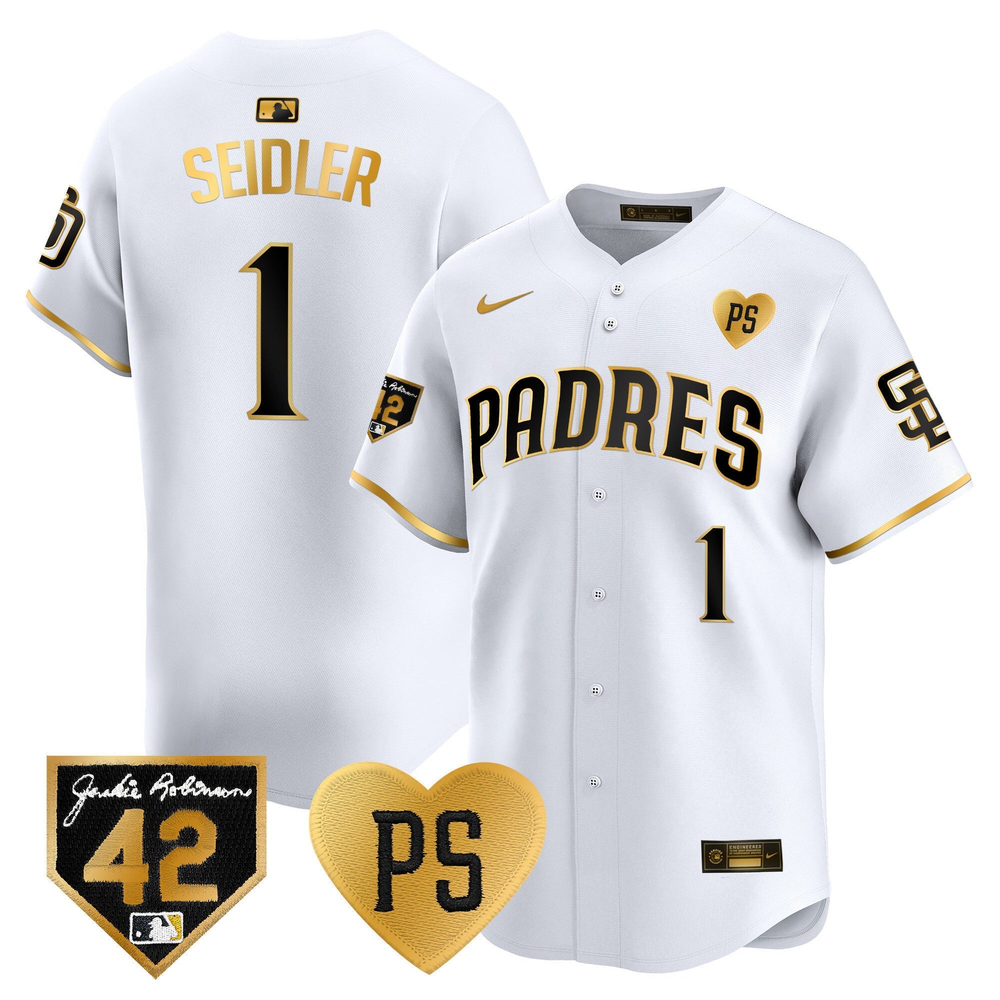 Men's Padres 2024 "for Peter" & Robinson Patch Vapor Premier Limited Jersey ?All Stitched