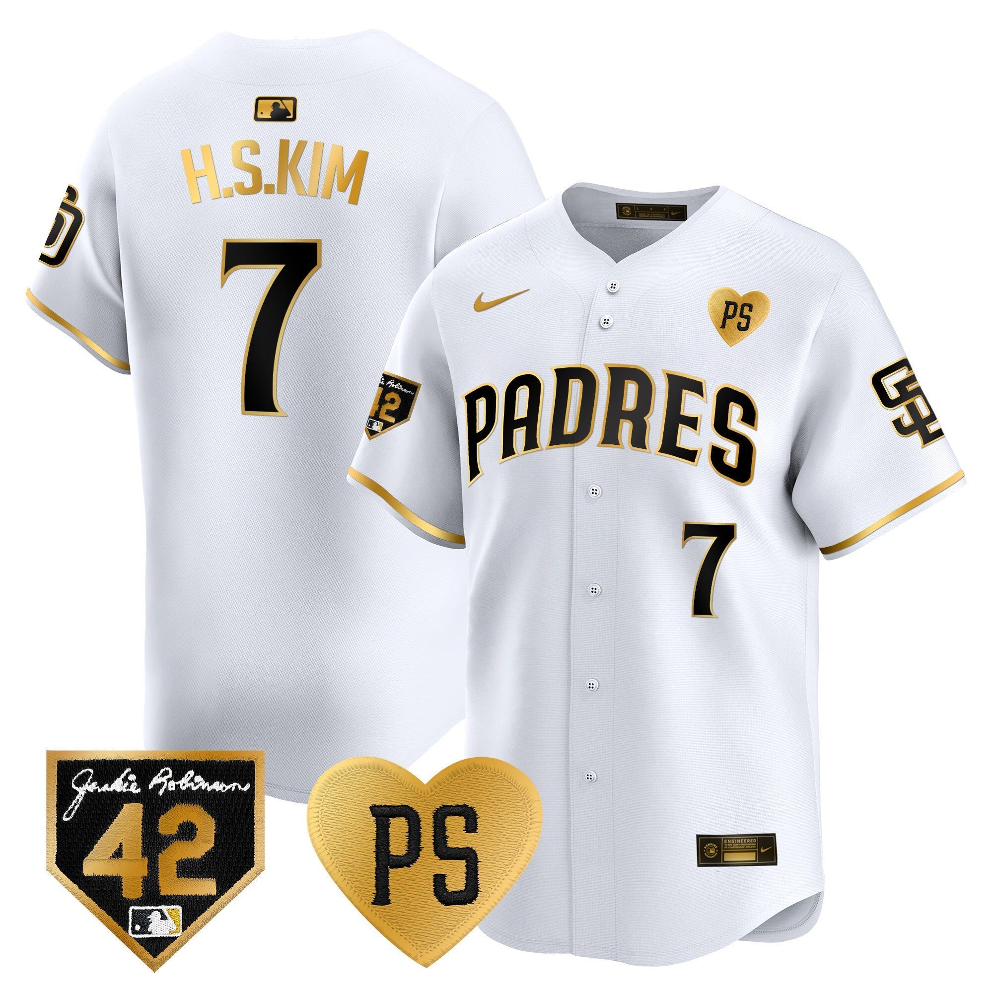 Men's Padres 2024 "for Peter" & Robinson Patch Vapor Premier Limited Jersey ?All Stitched