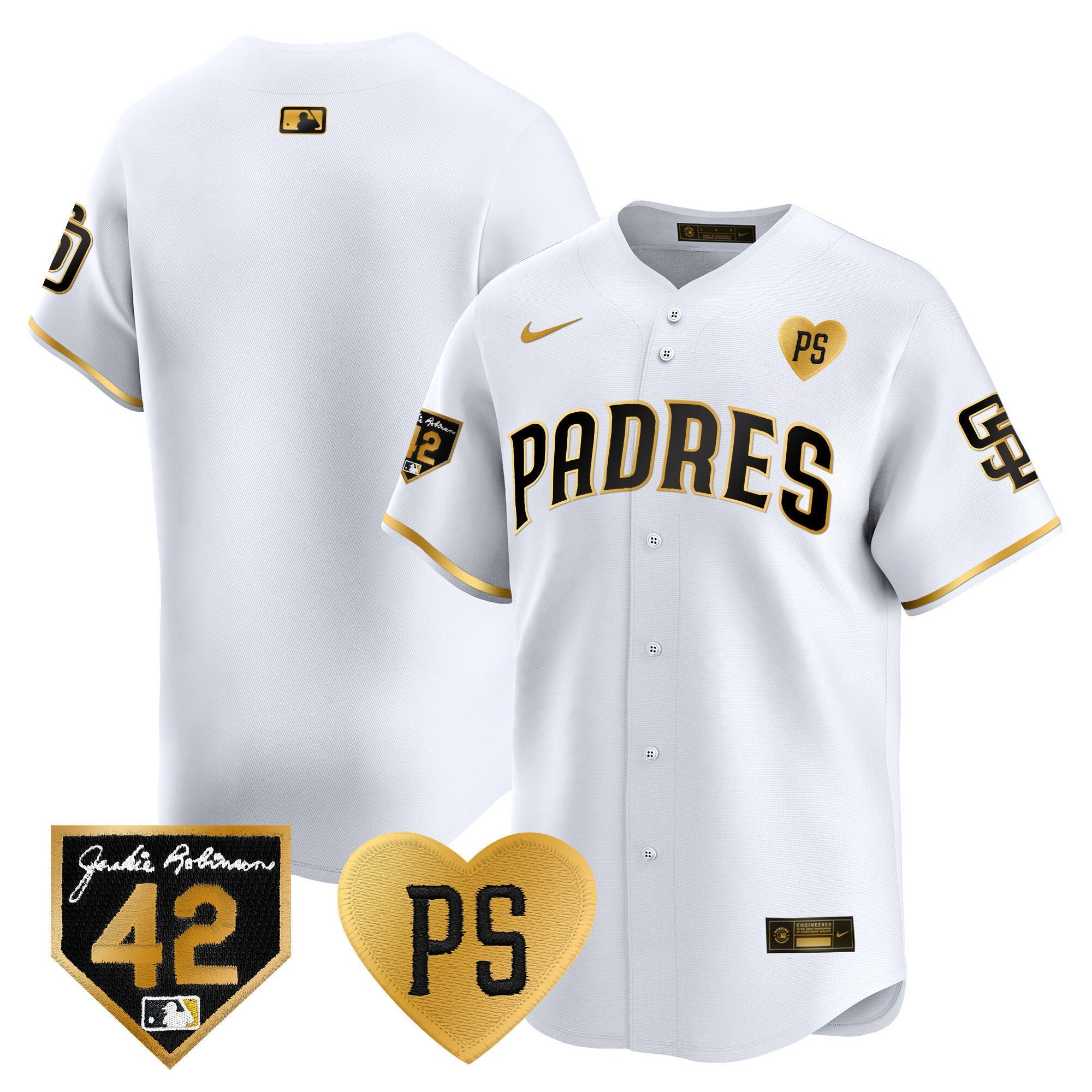 Men's Padres 2024 "for Peter" & Robinson Patch Vapor Premier Limited Jersey ?All Stitched
