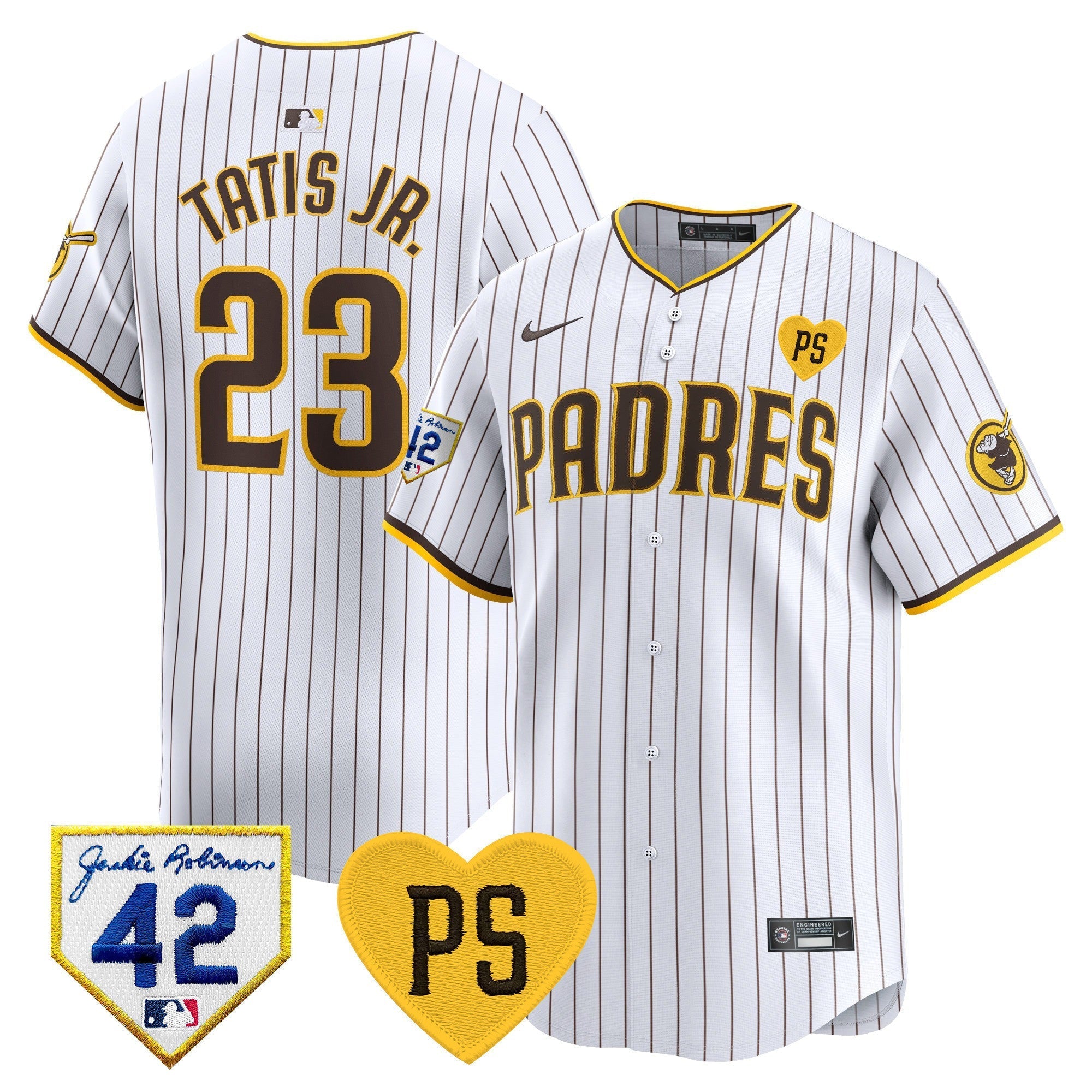 Men's Padres 2024 "for Peter" & Robinson Patch Vapor Premier Limited Jersey ?All Stitched