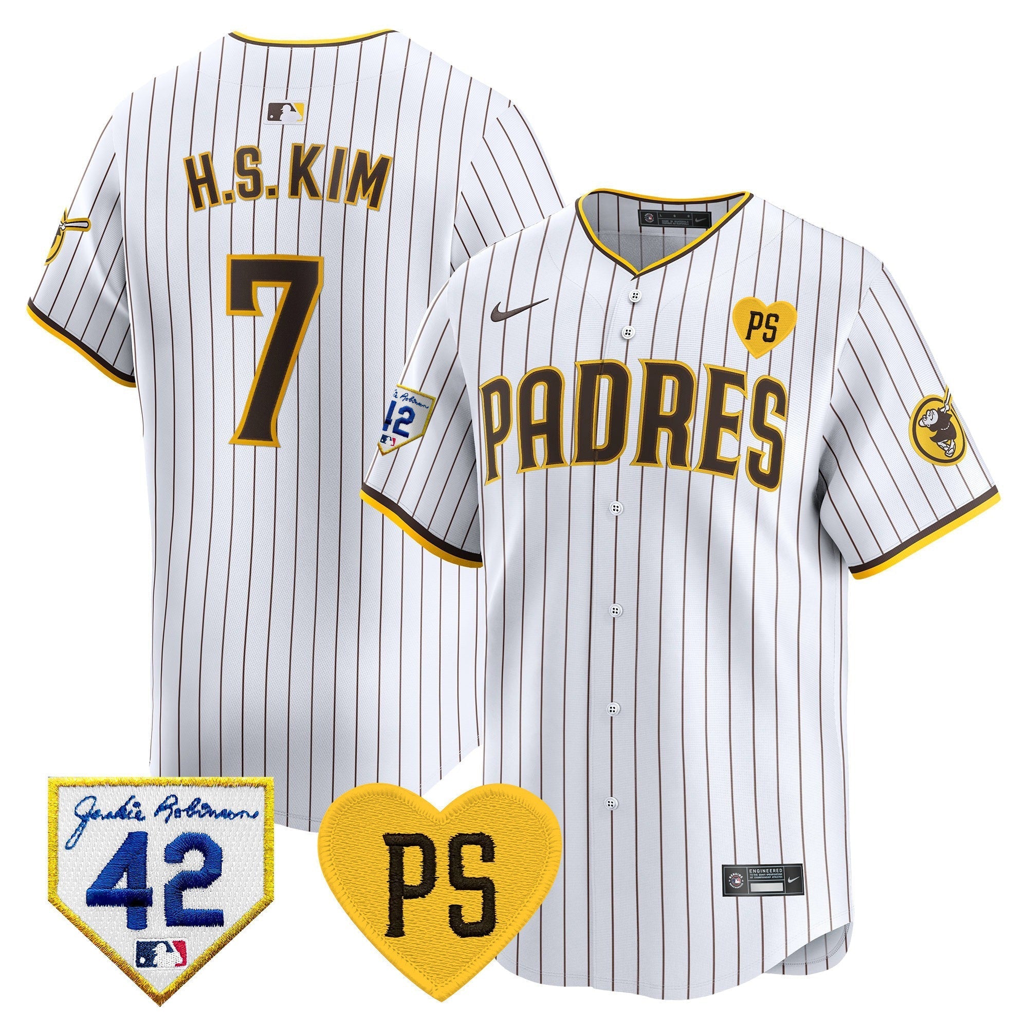 Men's Padres 2024 "for Peter" & Robinson Patch Vapor Premier Limited Jersey ?All Stitched