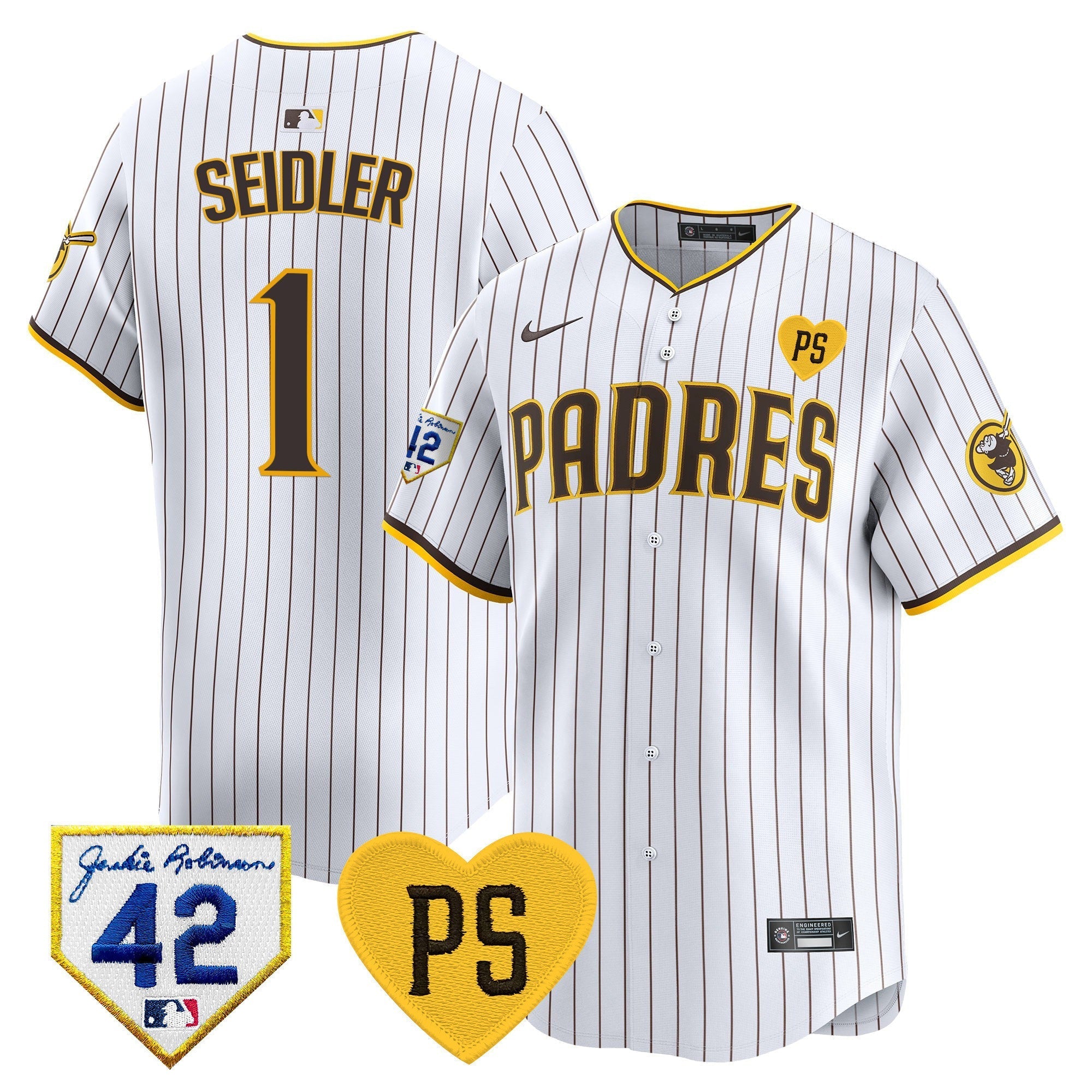 Men's Padres 2024 "for Peter" & Robinson Patch Vapor Premier Limited Jersey ?All Stitched