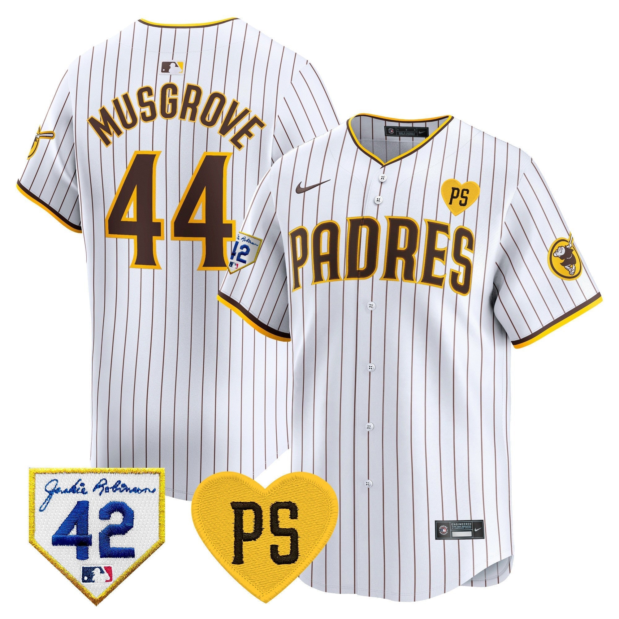 Men's Padres 2024 "for Peter" & Robinson Patch Vapor Premier Limited Jersey ?All Stitched