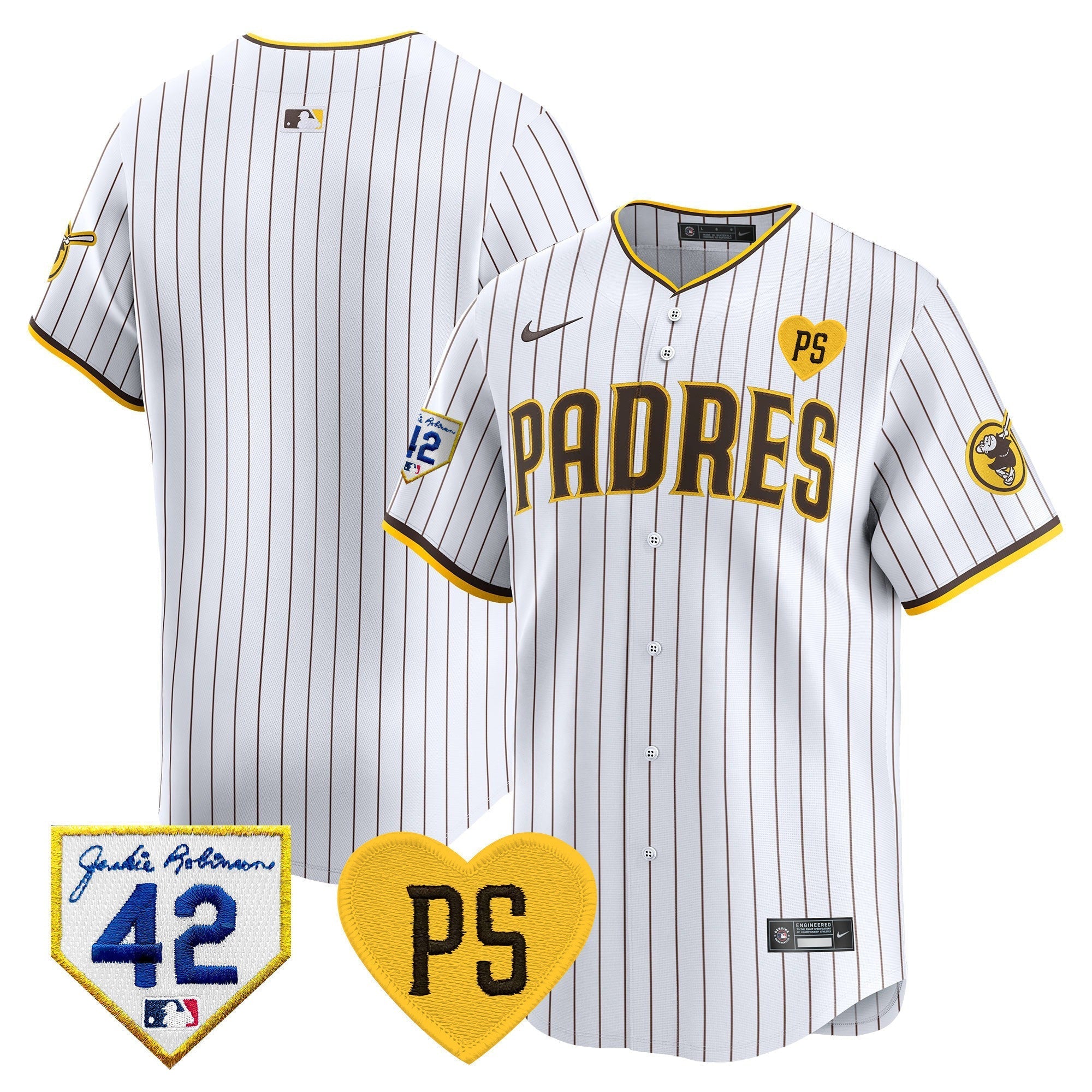 Men's Padres 2024 "for Peter" & Robinson Patch Vapor Premier Limited Jersey ?All Stitched