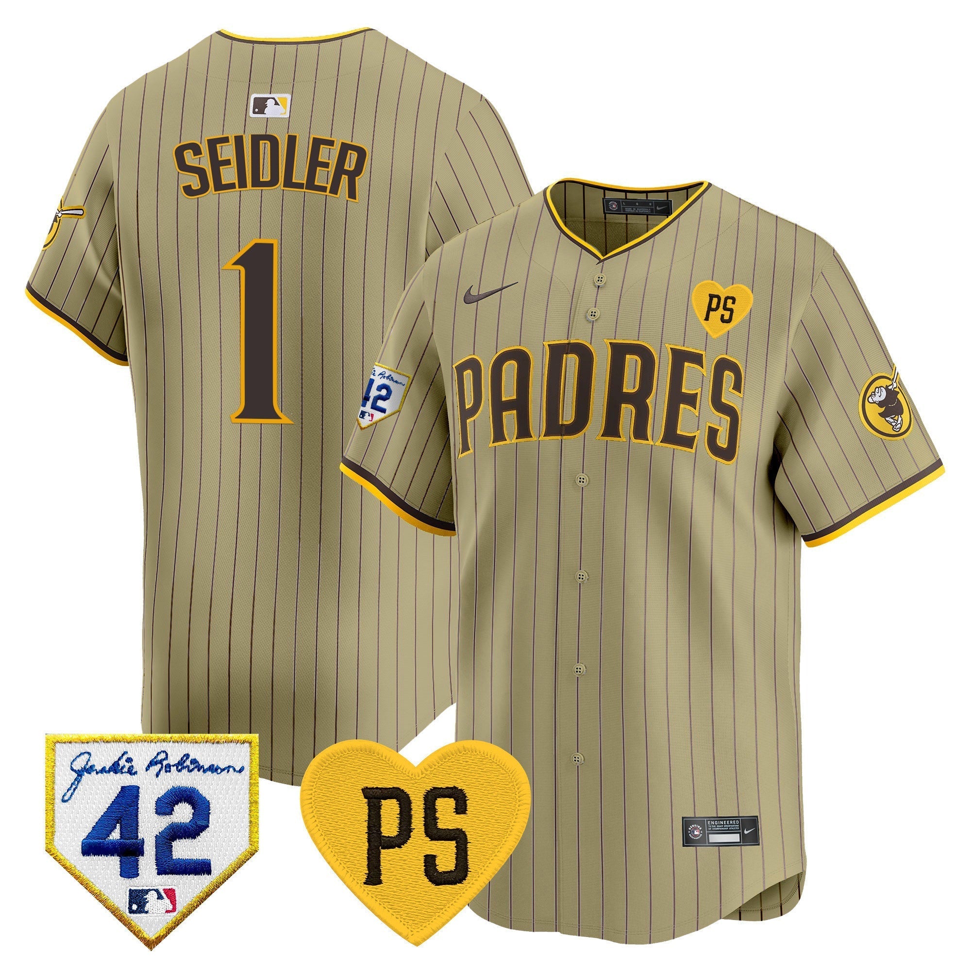 Men's Padres 2024 "for Peter" & Robinson Patch Vapor Premier Limited Jersey ?All Stitched