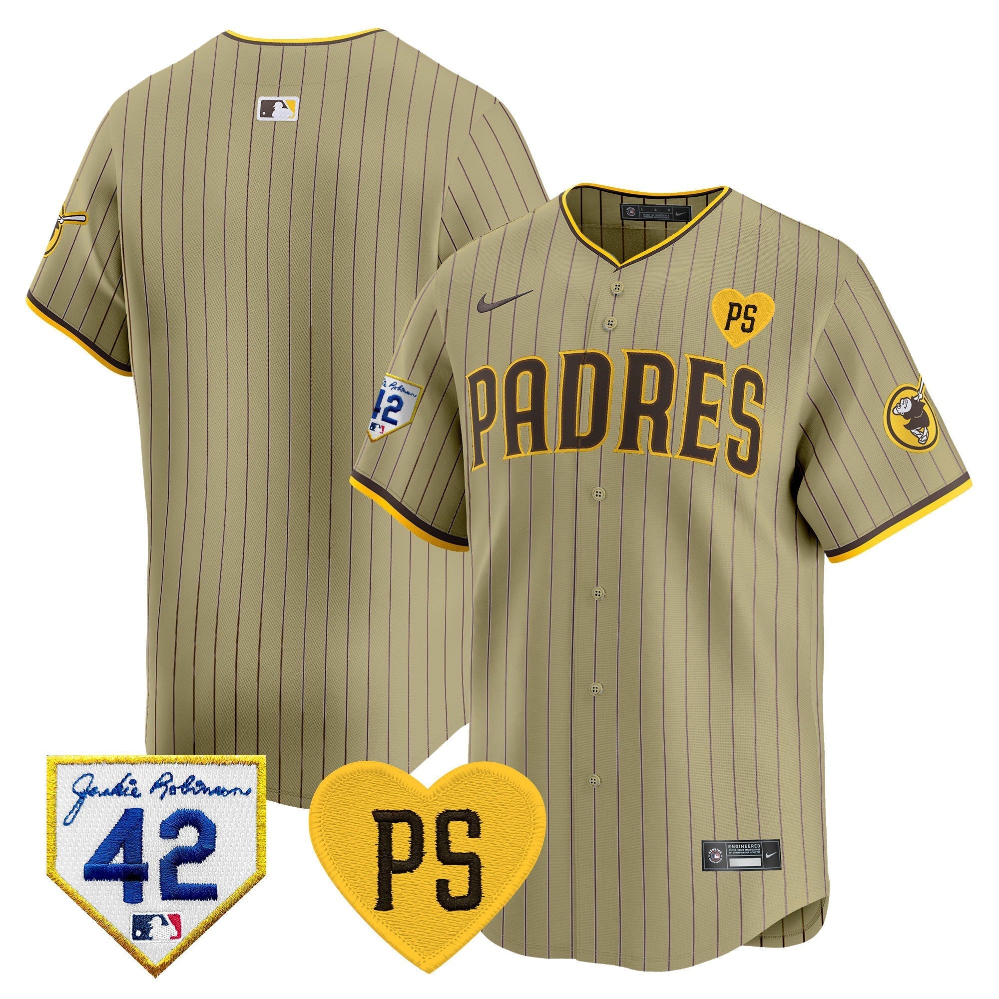 Men's Padres 2024 "for Peter" & Robinson Patch Vapor Premier Limited Jersey ?All Stitched