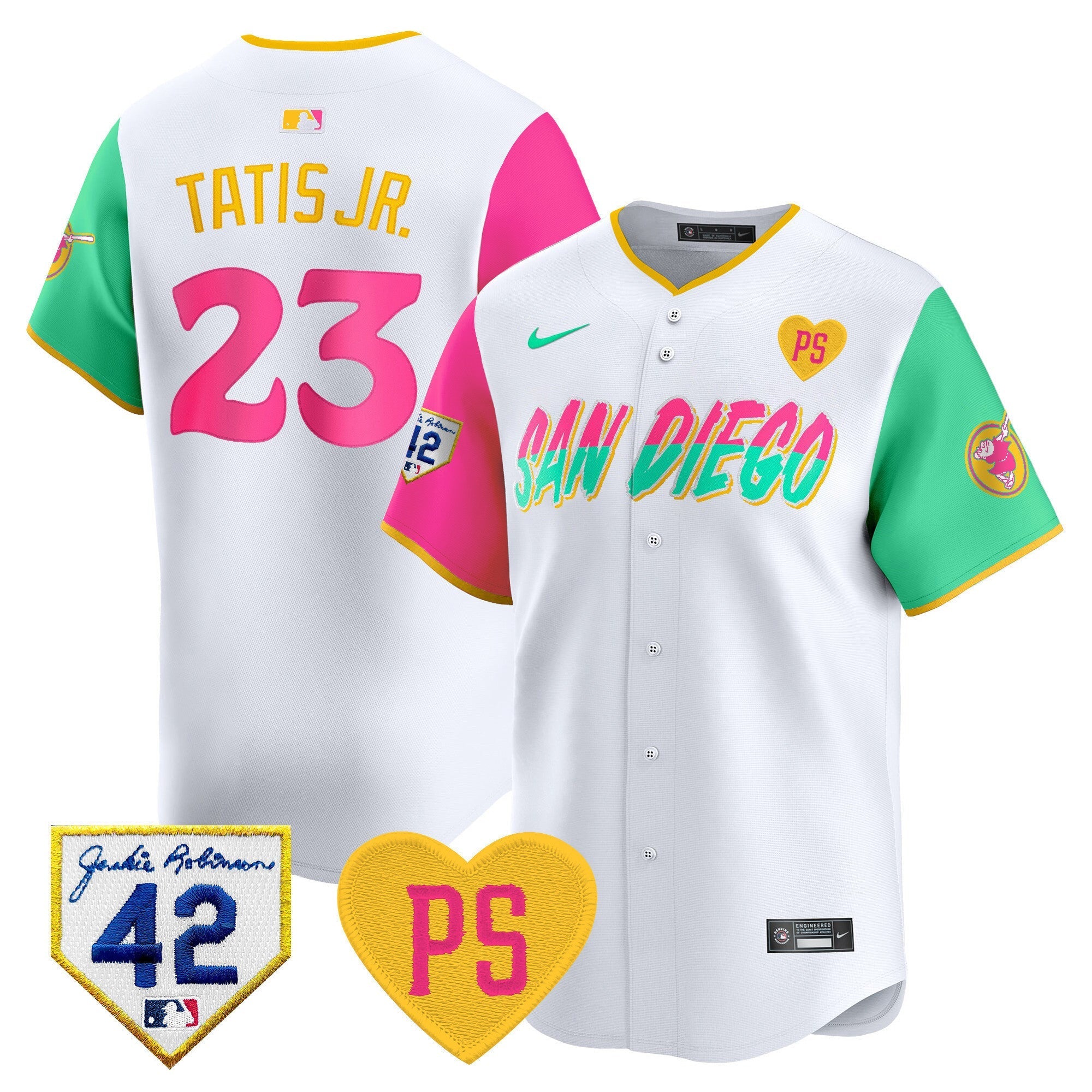 Men's Padres 2024 "for Peter" & Robinson Patch Vapor Premier Limited Jersey ?All Stitched