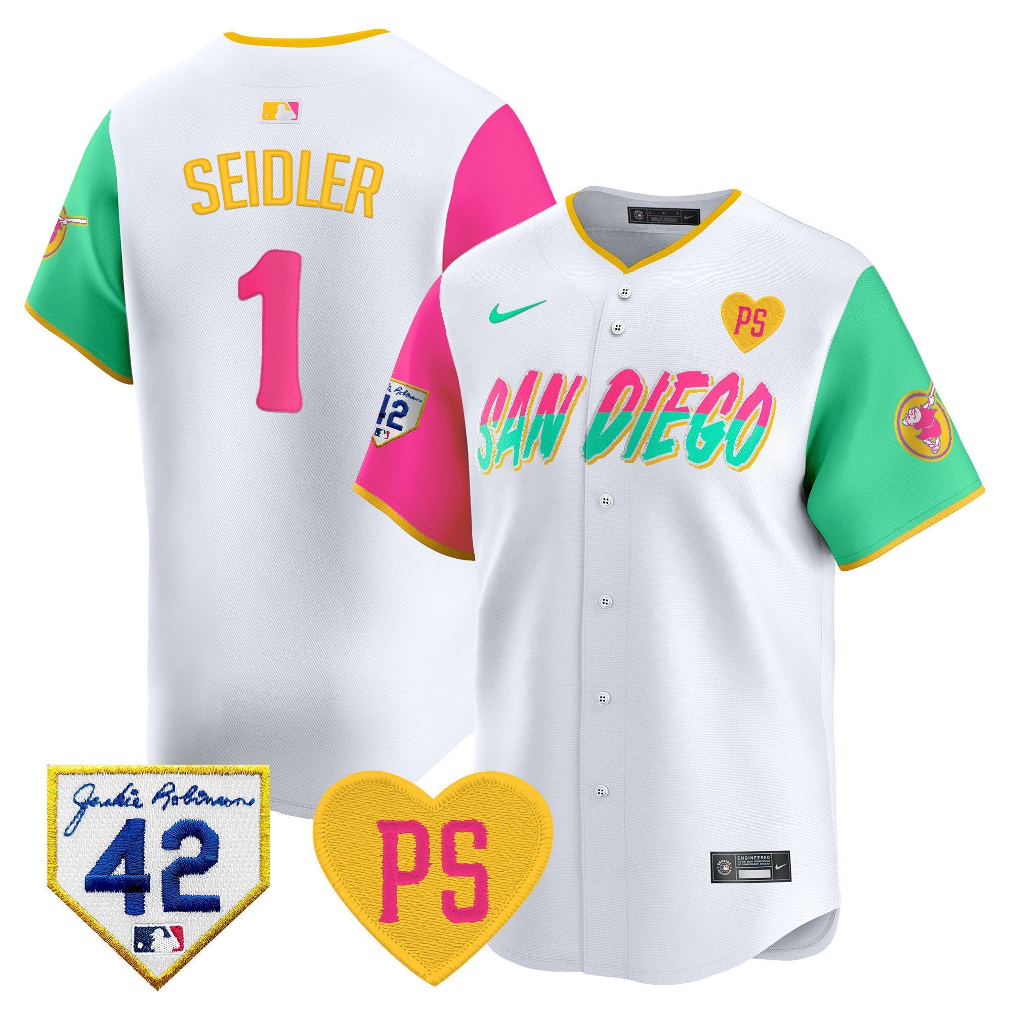 Men's Padres 2024 "for Peter" & Robinson Patch Vapor Premier Limited Jersey ?All Stitched