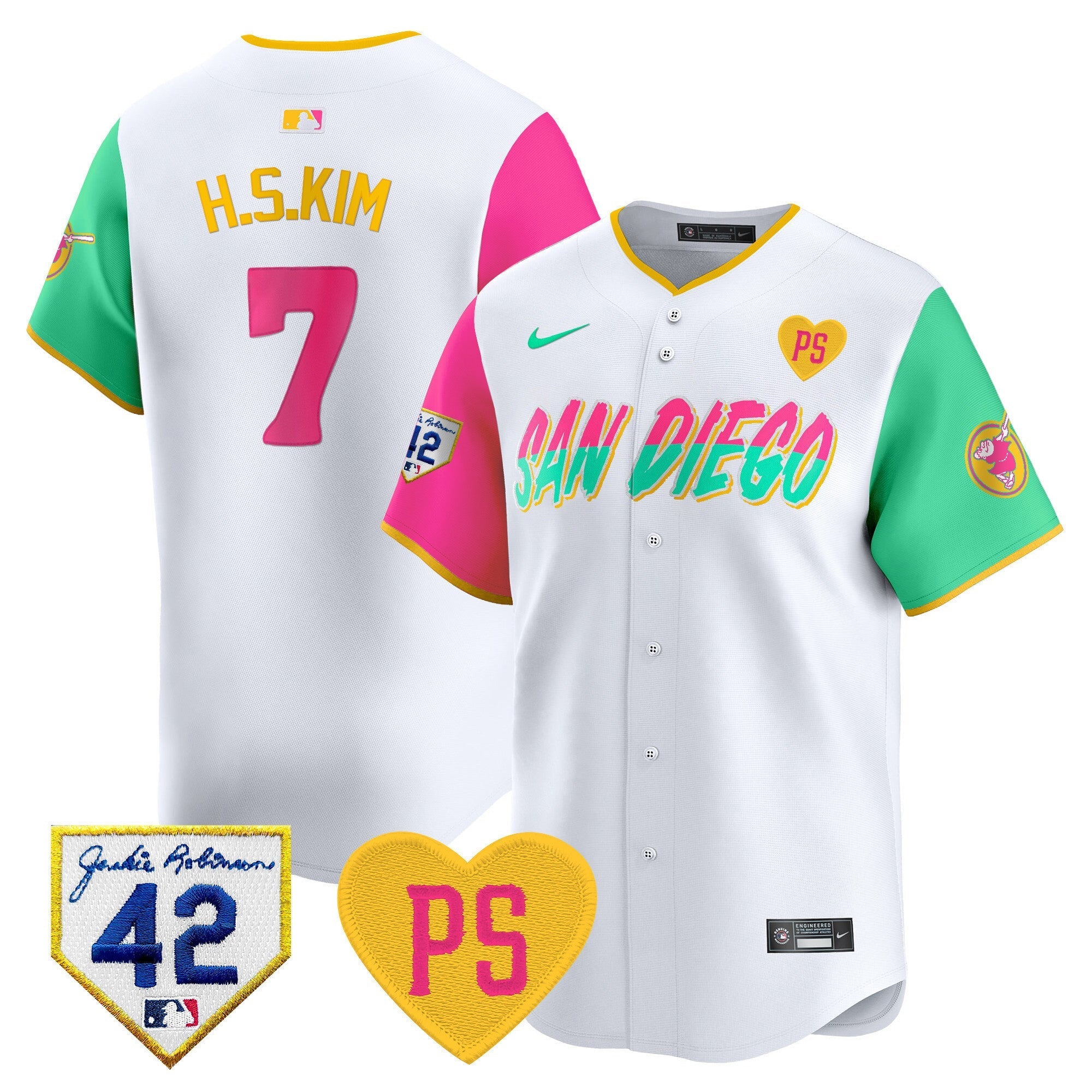 Men's Padres 2024 "for Peter" & Robinson Patch Vapor Premier Limited Jersey ?All Stitched