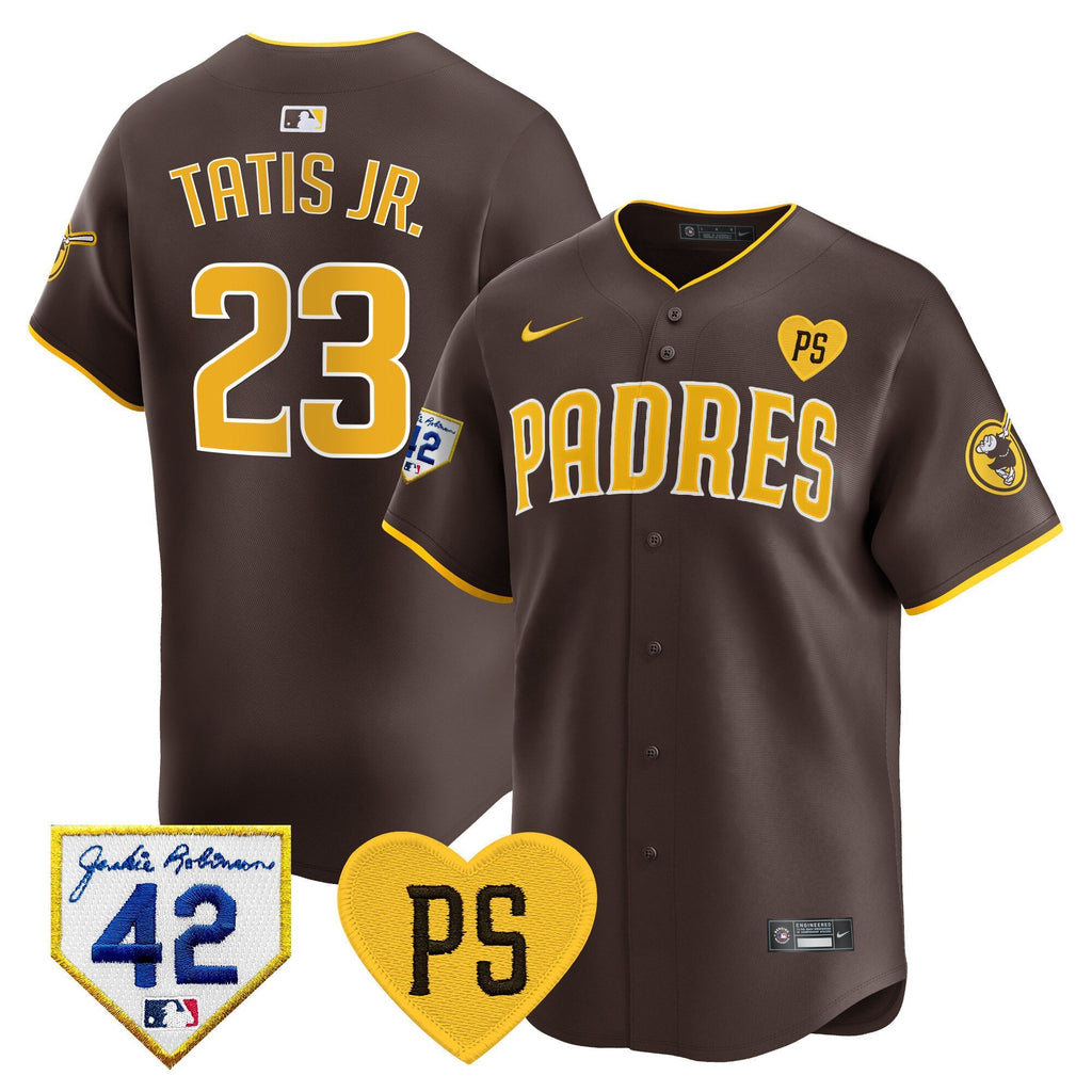 Men's Padres 2024 "for Peter" & Robinson Patch Vapor Premier Limited Jersey ?All Stitched