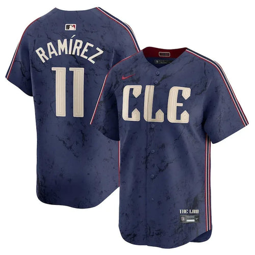 Cleveland Guardians Navy 2024 City Connect Limited Jersey TLA - Stitched