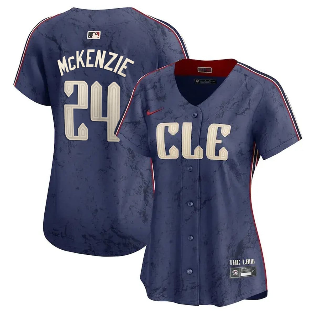Women Cleveland Guardians Navy 2024 City Connect Limited Jersey TLA - Stitched