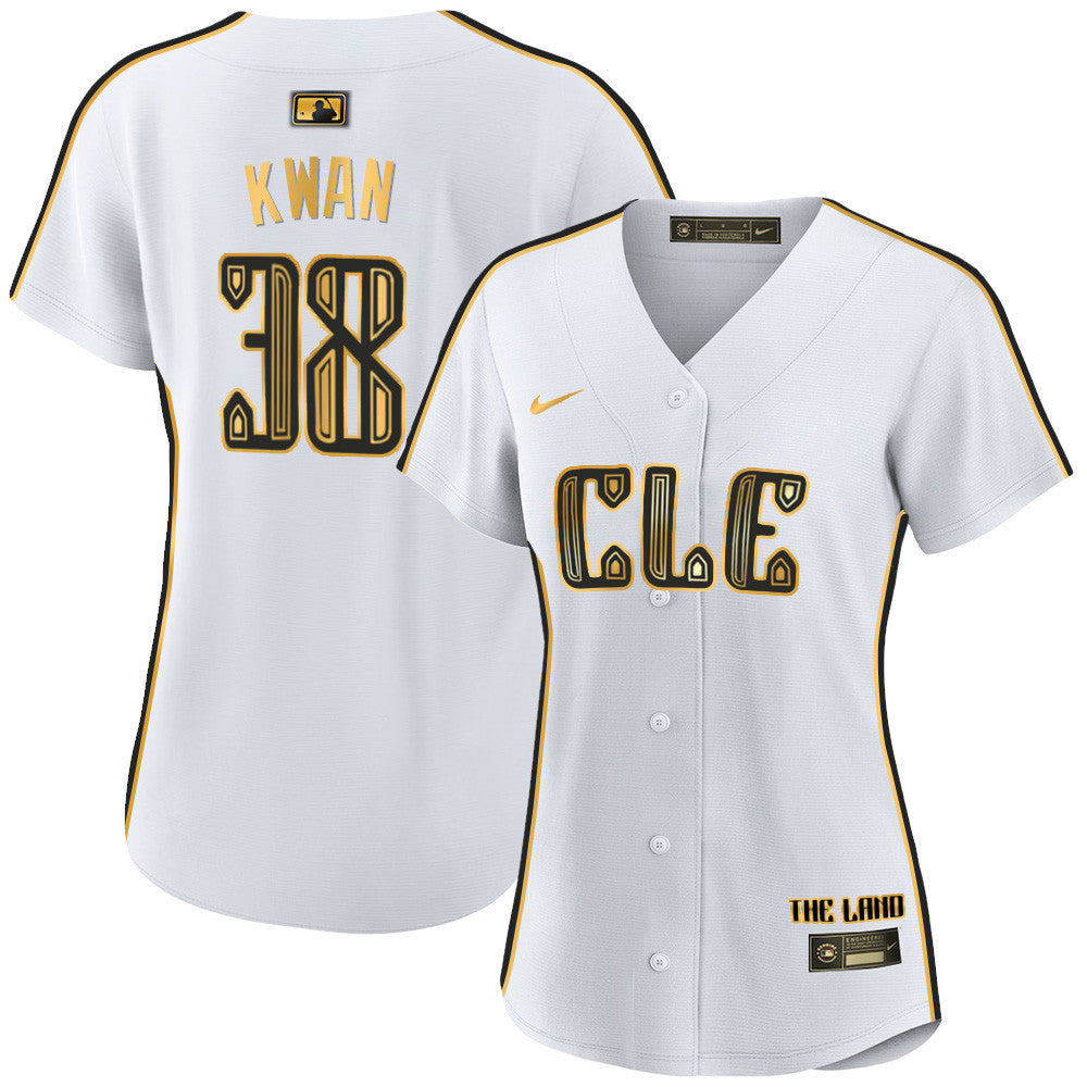 Women Cleveland Guardians Navy 2024 City Connect Limited Jersey TLA - Stitched