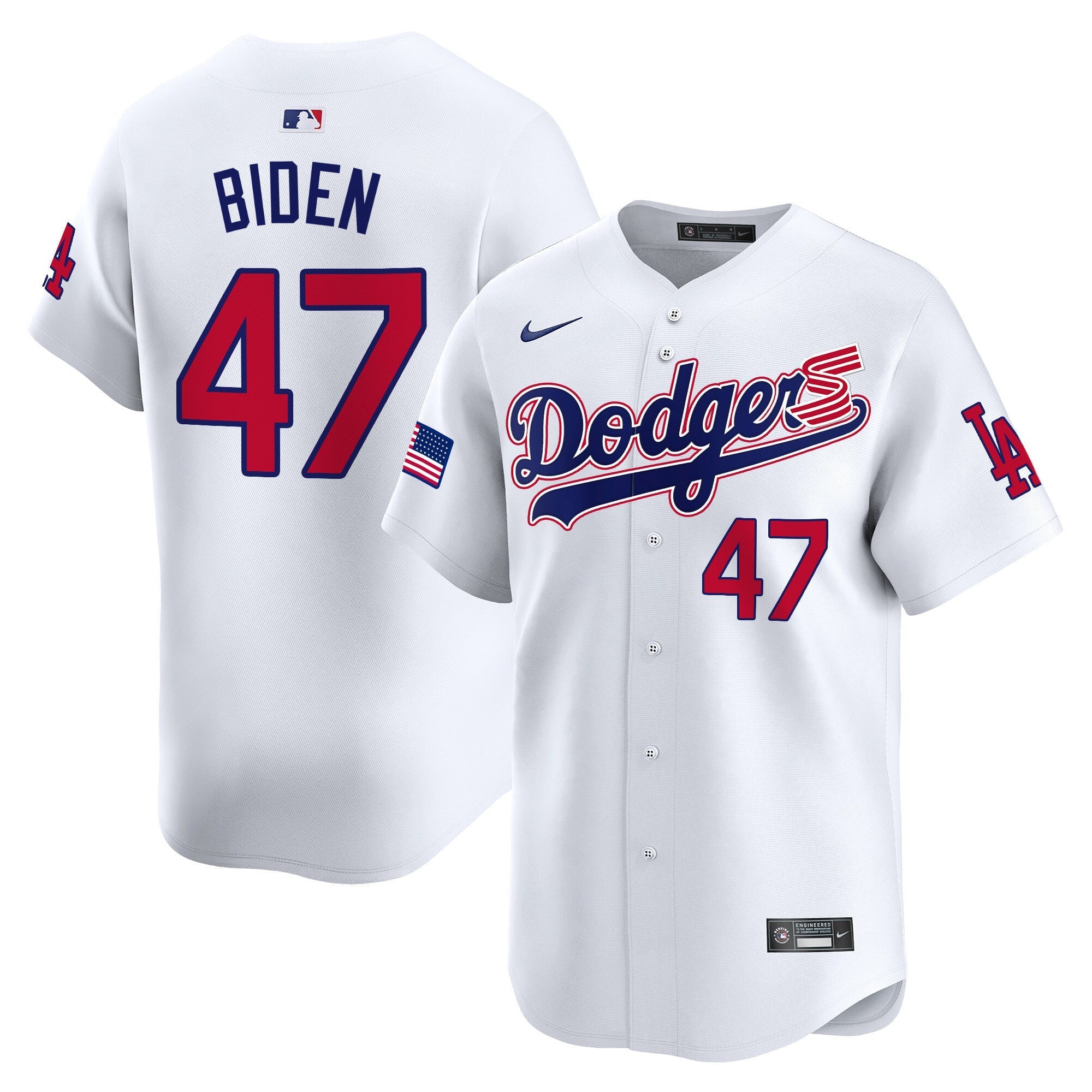 Men's Dodgers 2024 Independence Day Vapor Premier Limited Jersey - All Stitched