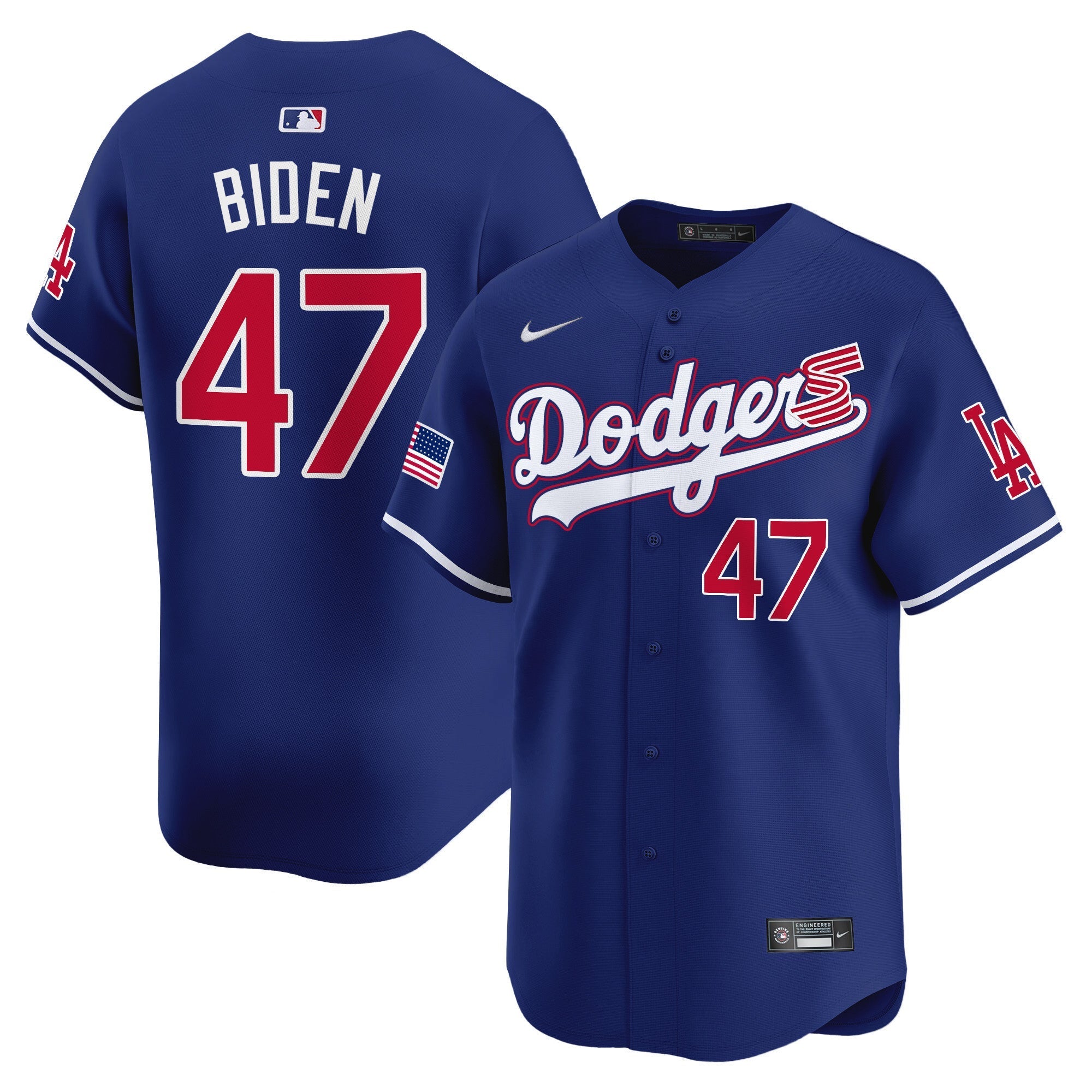 Men's Dodgers 2024 Independence Day Vapor Premier Limited Jersey - All Stitched