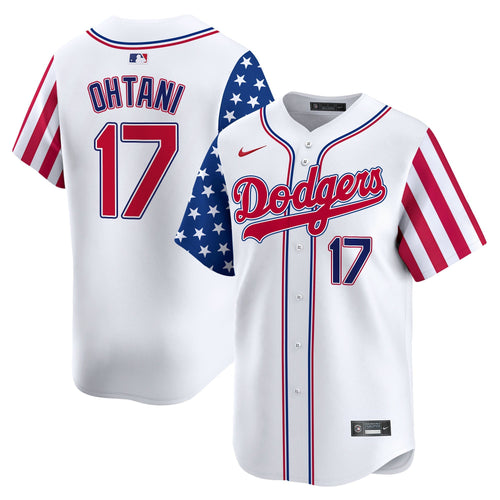 Dodgers White 2024 Independence Day Vapor Premier Limited Jersey V2 - All Stitched