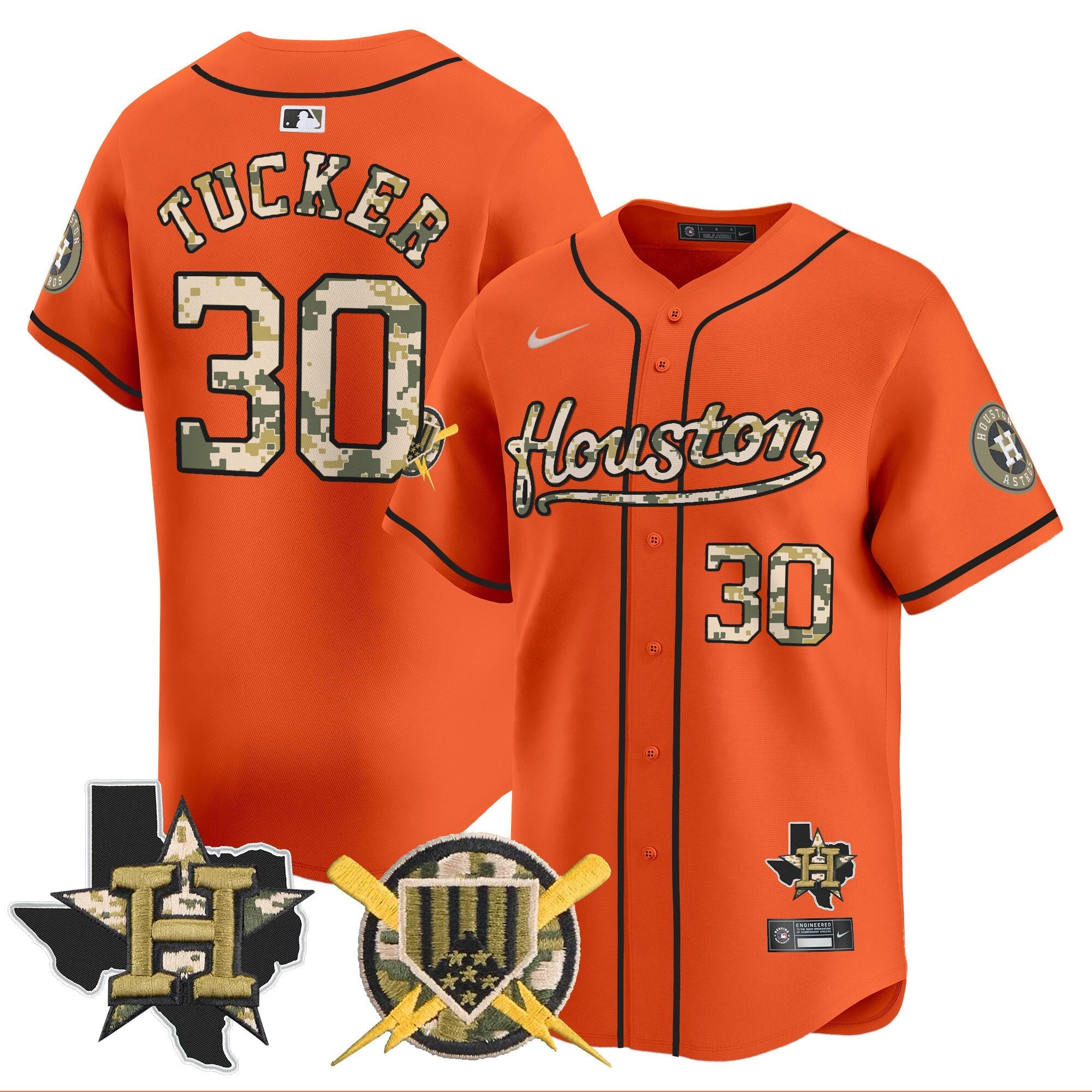Men's Astros Armed Forces Day Vapor Premier Limited Jersey - All Stitched