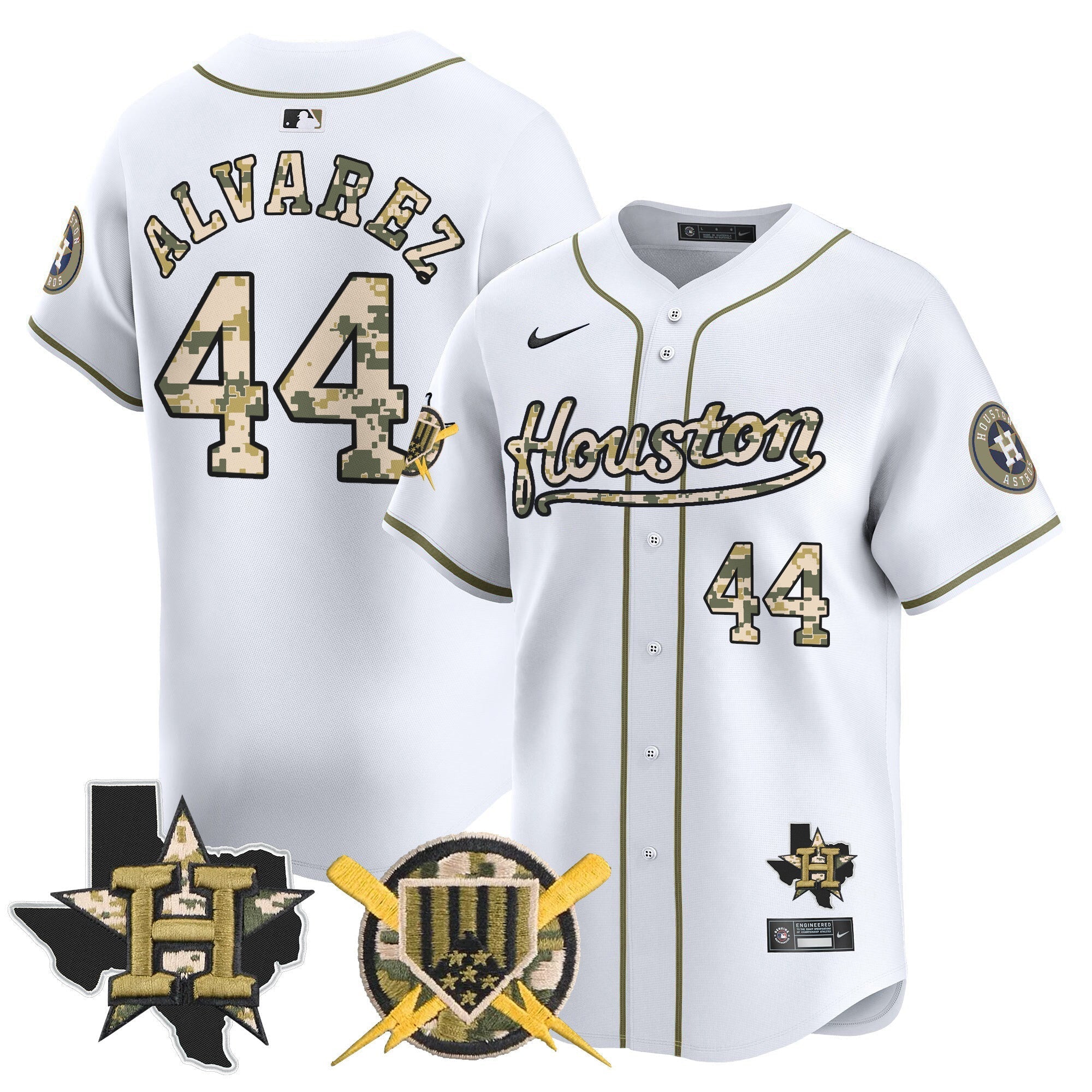 Men's Astros Armed Forces Day Vapor Premier Limited Jersey - All Stitched