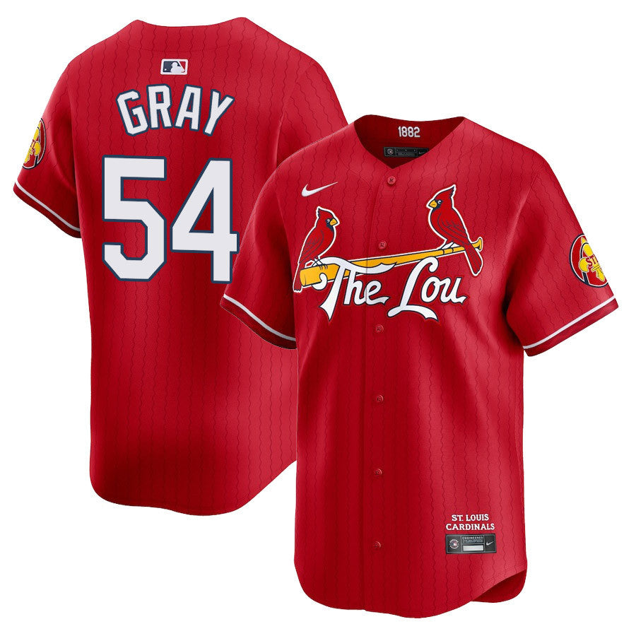 Men's St. Louis Cardinals Red 2024 City Connect Limited Jersey TLA - All Stitched