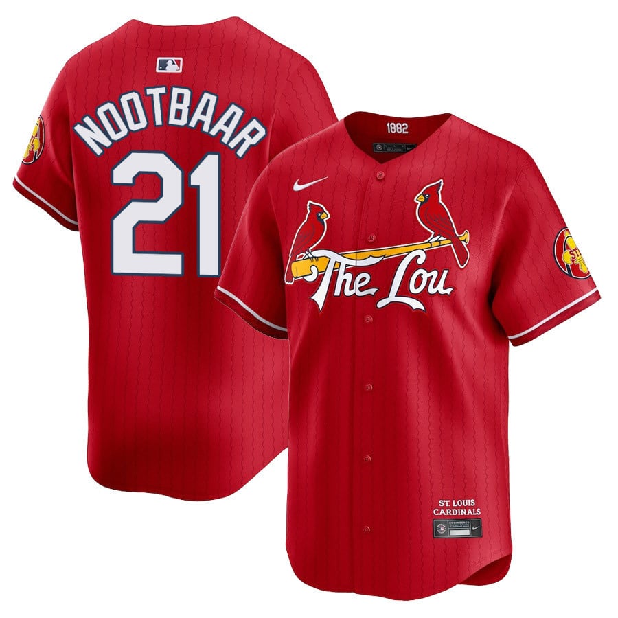 Men's St. Louis Cardinals Red 2024 City Connect Limited Jersey TLA - All Stitched