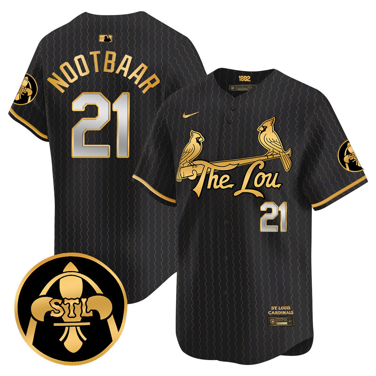 Men's St. Louis Cardinals Red 2024 City Connect Limited Jersey TLA - All Stitched