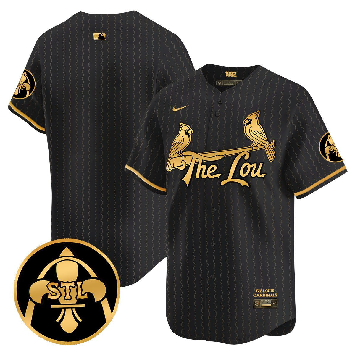 Men's St. Louis Cardinals Red 2024 City Connect Limited Jersey TLA - All Stitched
