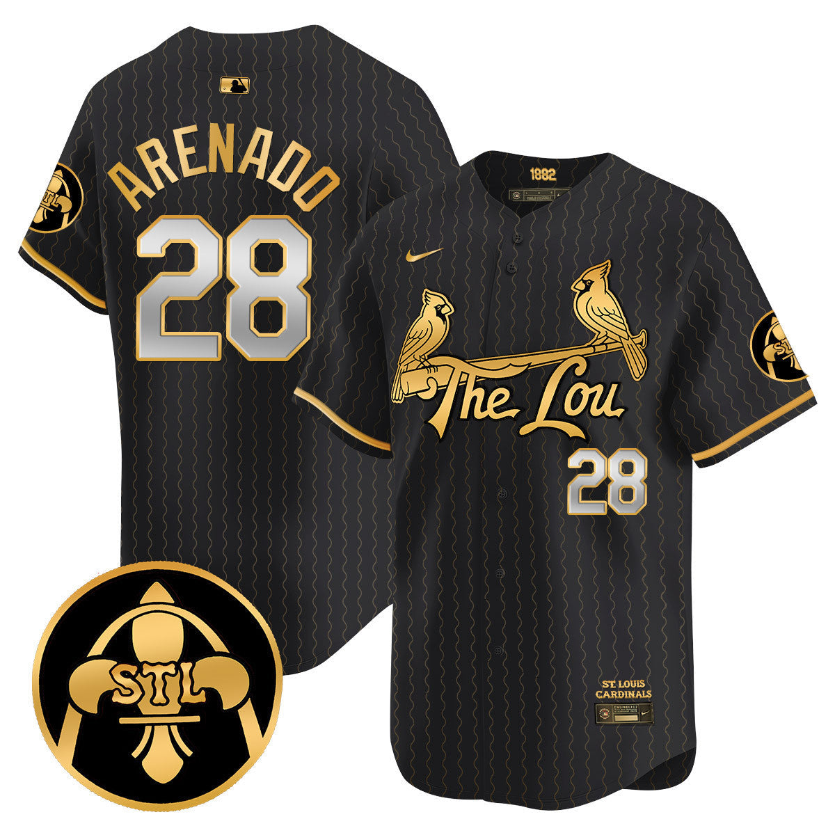 Men's St. Louis Cardinals Red 2024 City Connect Limited Jersey TLA - All Stitched