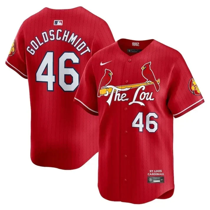 Men's St. Louis Cardinals Red 2024 City Connect Limited Jersey TLA - All Stitched