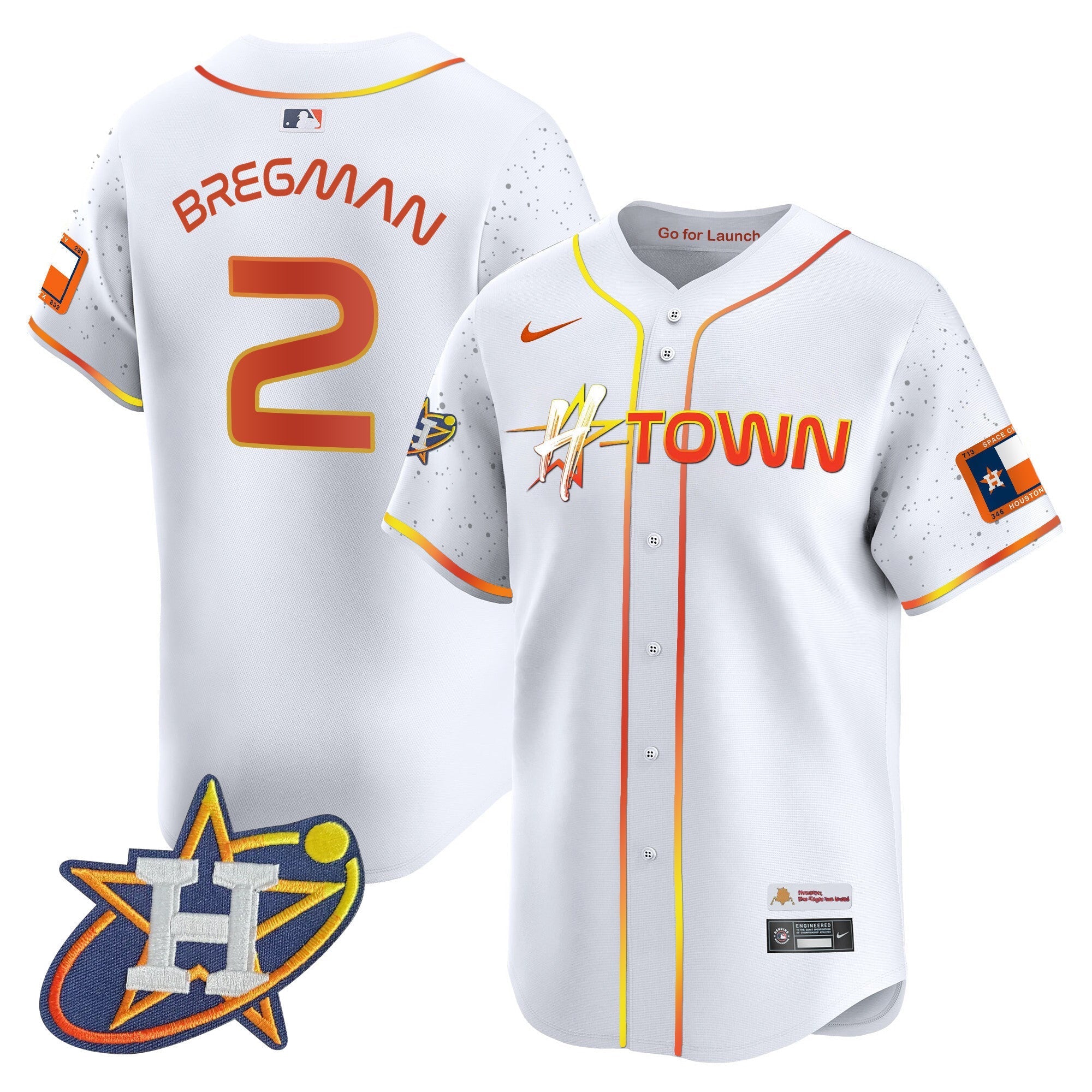 Men's Astros 2024 Space City H-Town Vapor Premier Limited Jersey - All Stitched
