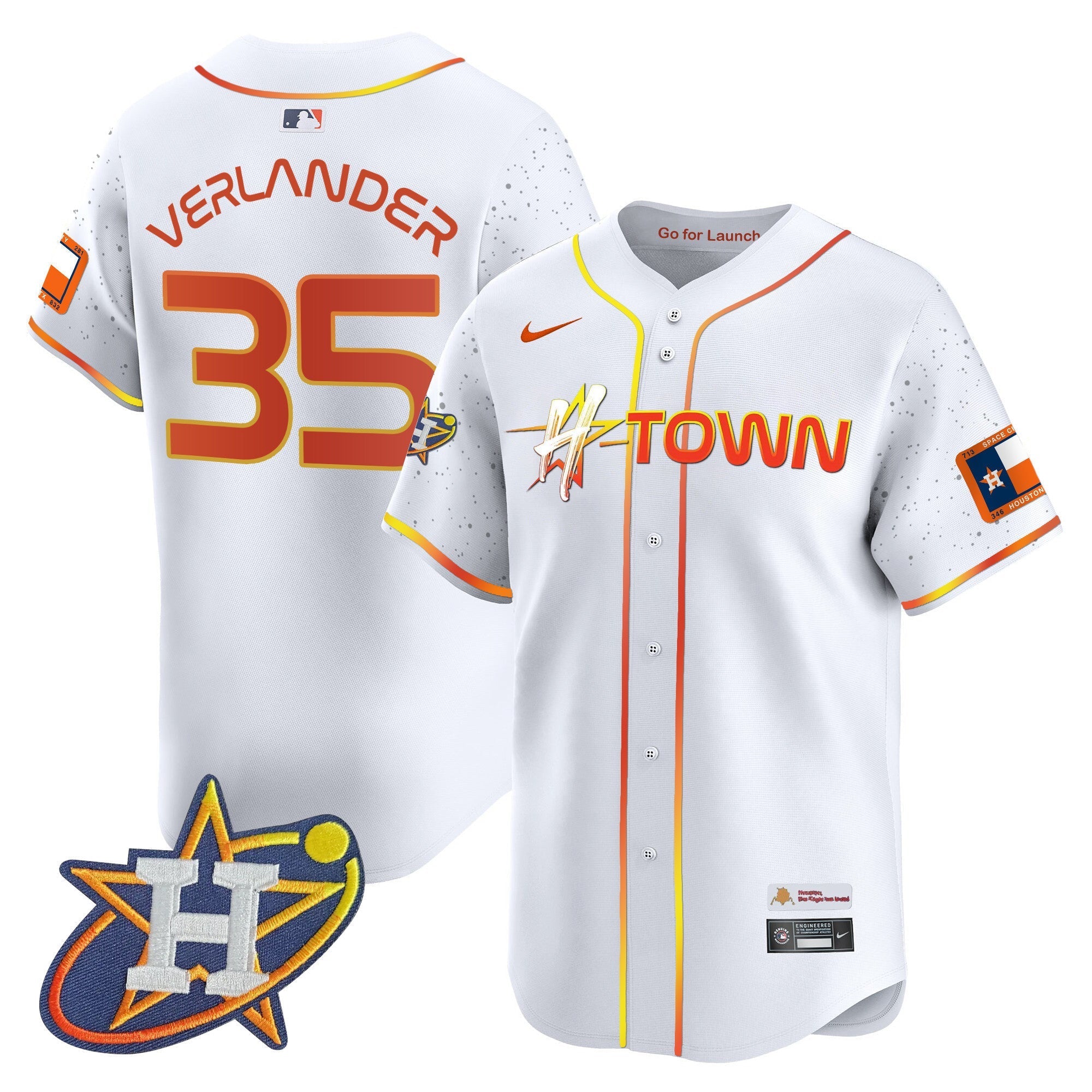 Men's Astros 2024 Space City H-Town Vapor Premier Limited Jersey - All Stitched