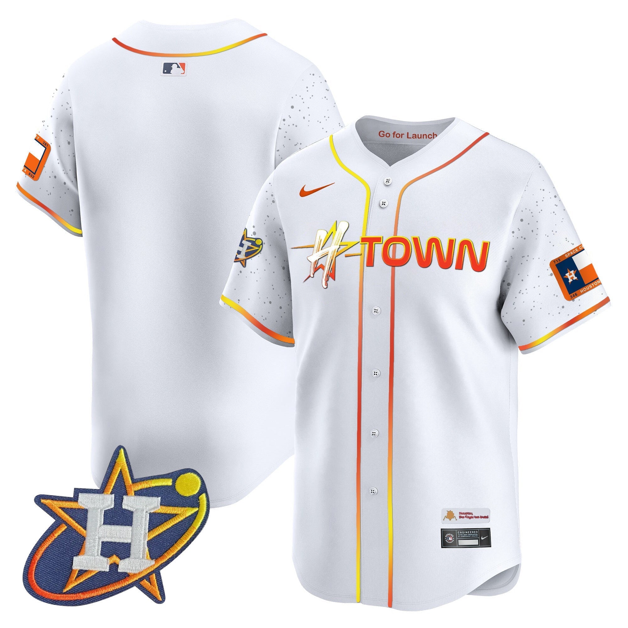 Men's Astros 2024 Space City H-Town Vapor Premier Limited Jersey - All Stitched
