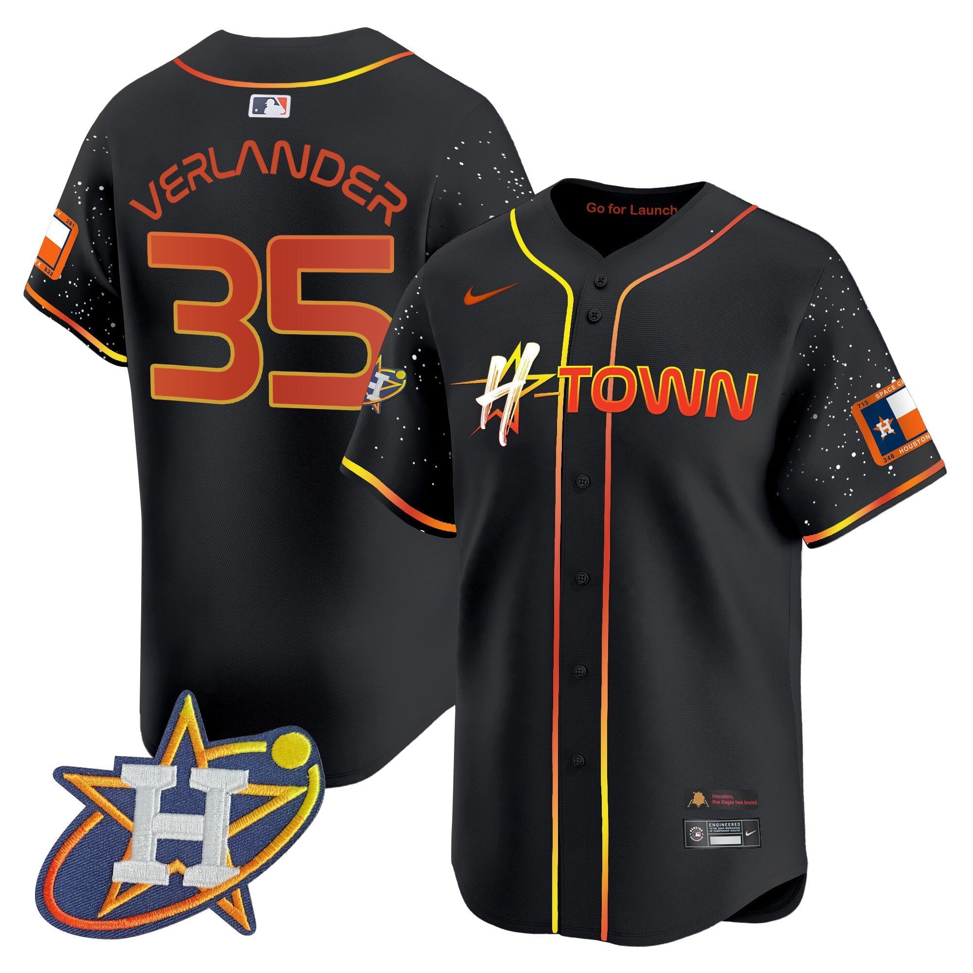 Men's Astros 2024 Space City H-Town Vapor Premier Limited Jersey - All Stitched