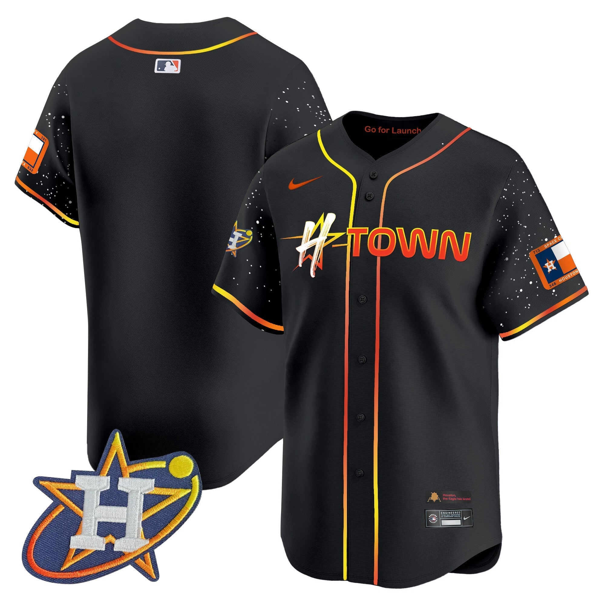 Men's Astros 2024 Space City H-Town Vapor Premier Limited Jersey - All Stitched
