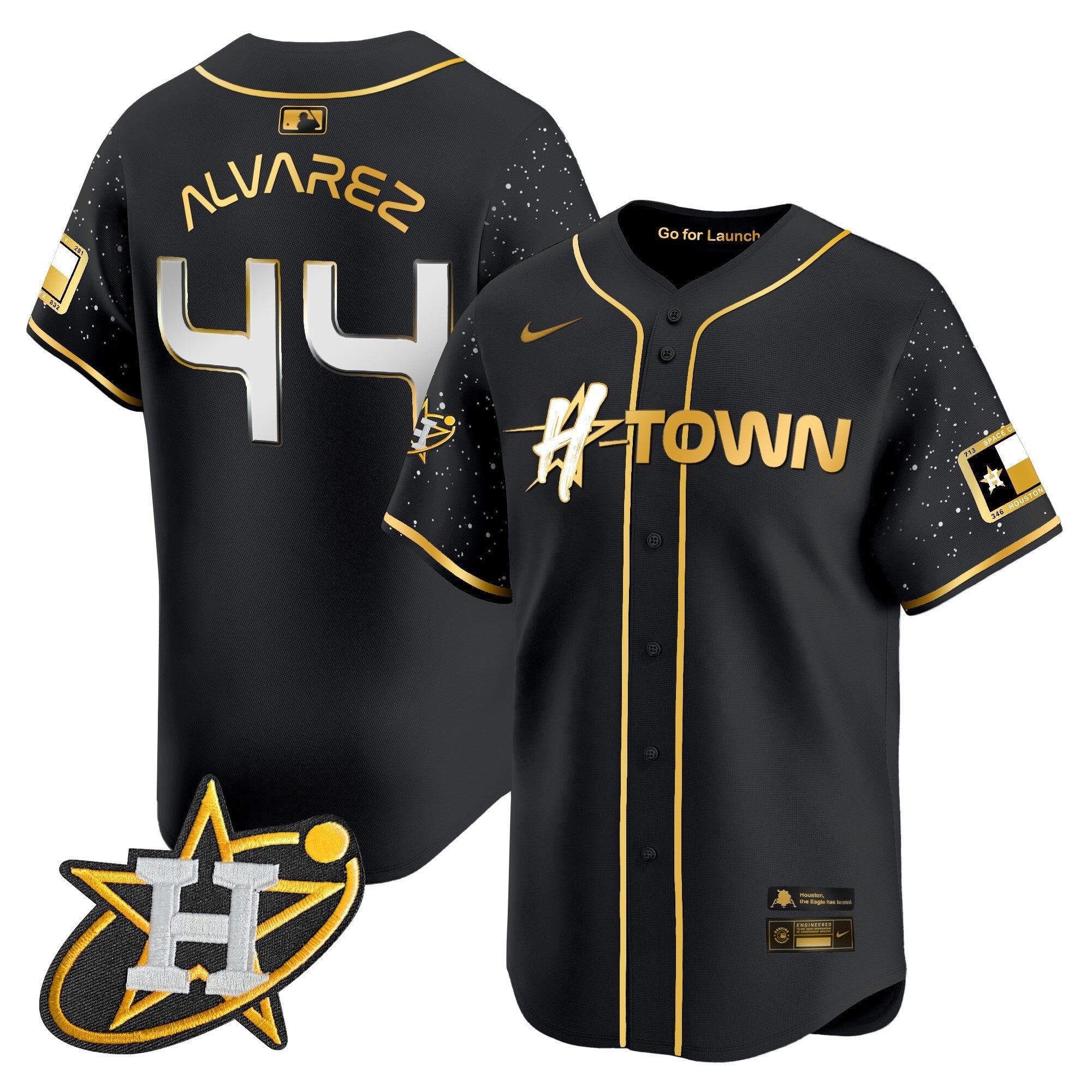 Men's Astros 2024 Space City H-Town Vapor Premier Limited Jersey - All Stitched