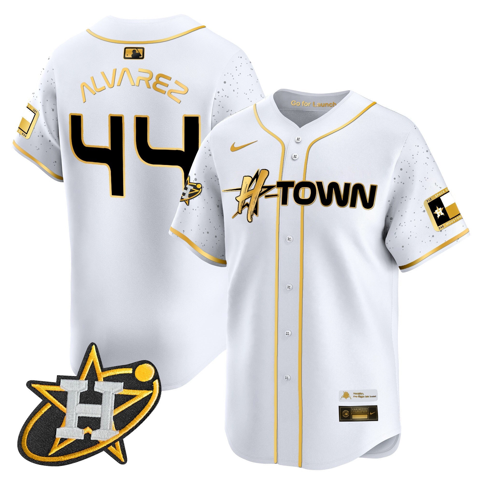 Men's Astros 2024 Space City H-Town Vapor Premier Limited Jersey - All Stitched