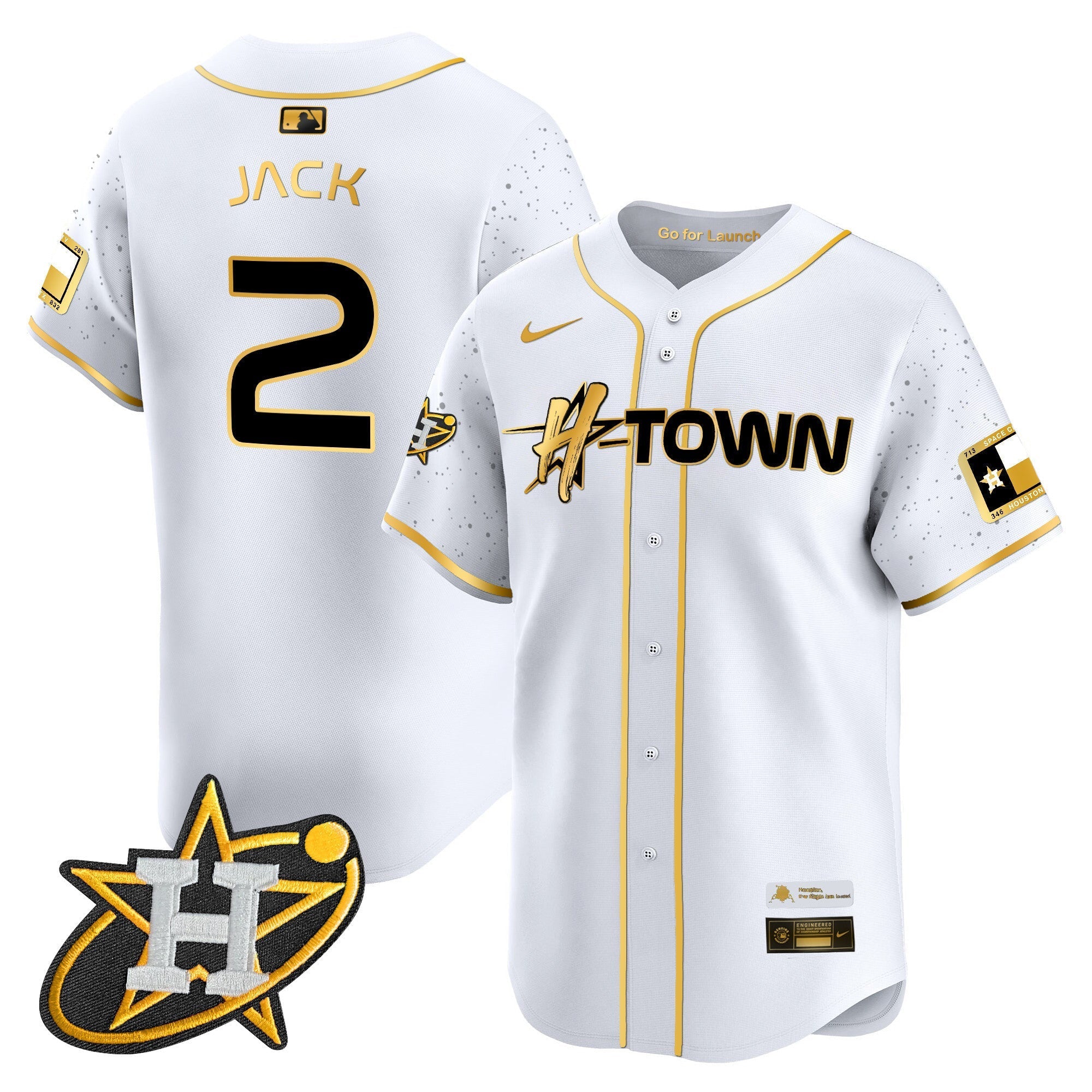 Men's Astros 2024 Space City H-Town Vapor Premier Limited Jersey - All Stitched