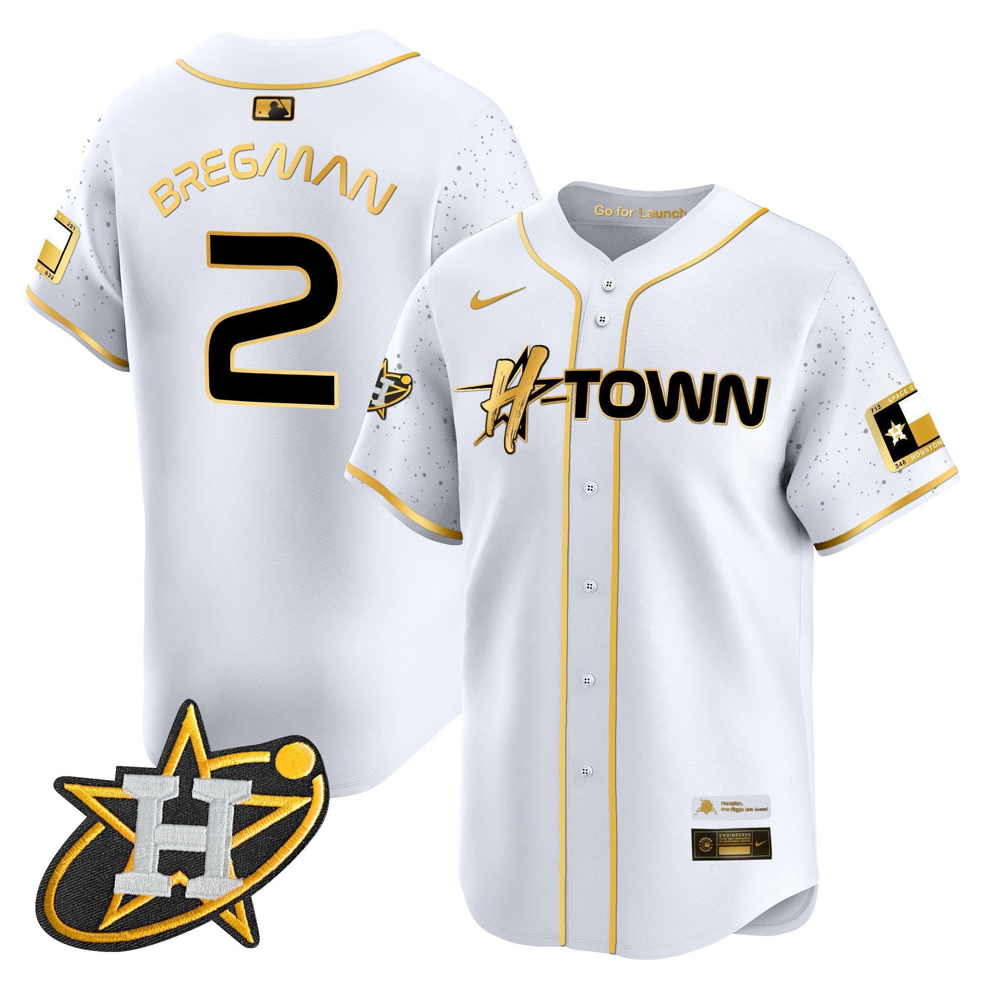 Men's Astros 2024 Space City H-Town Vapor Premier Limited Jersey - All Stitched
