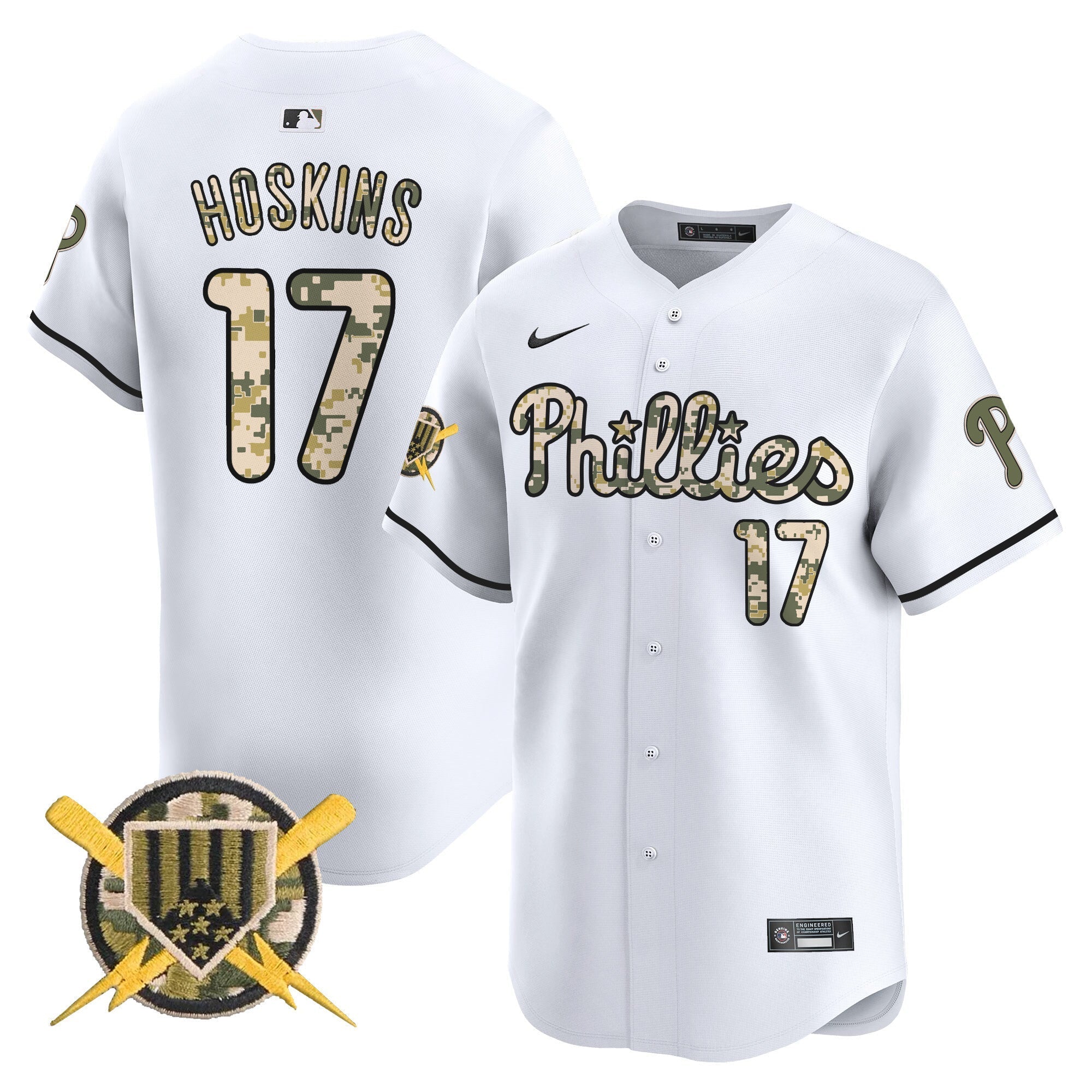 Men's Phillies Armed Forces Day Vapor Premier Limited Jersey - All Stitched