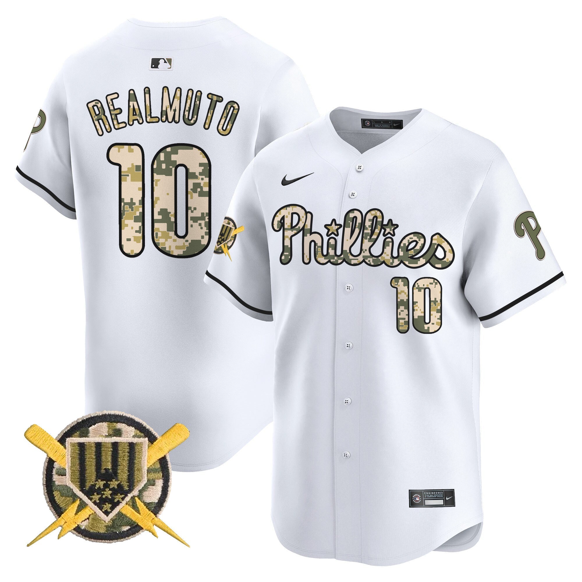 Men's Phillies Armed Forces Day Vapor Premier Limited Jersey - All Stitched