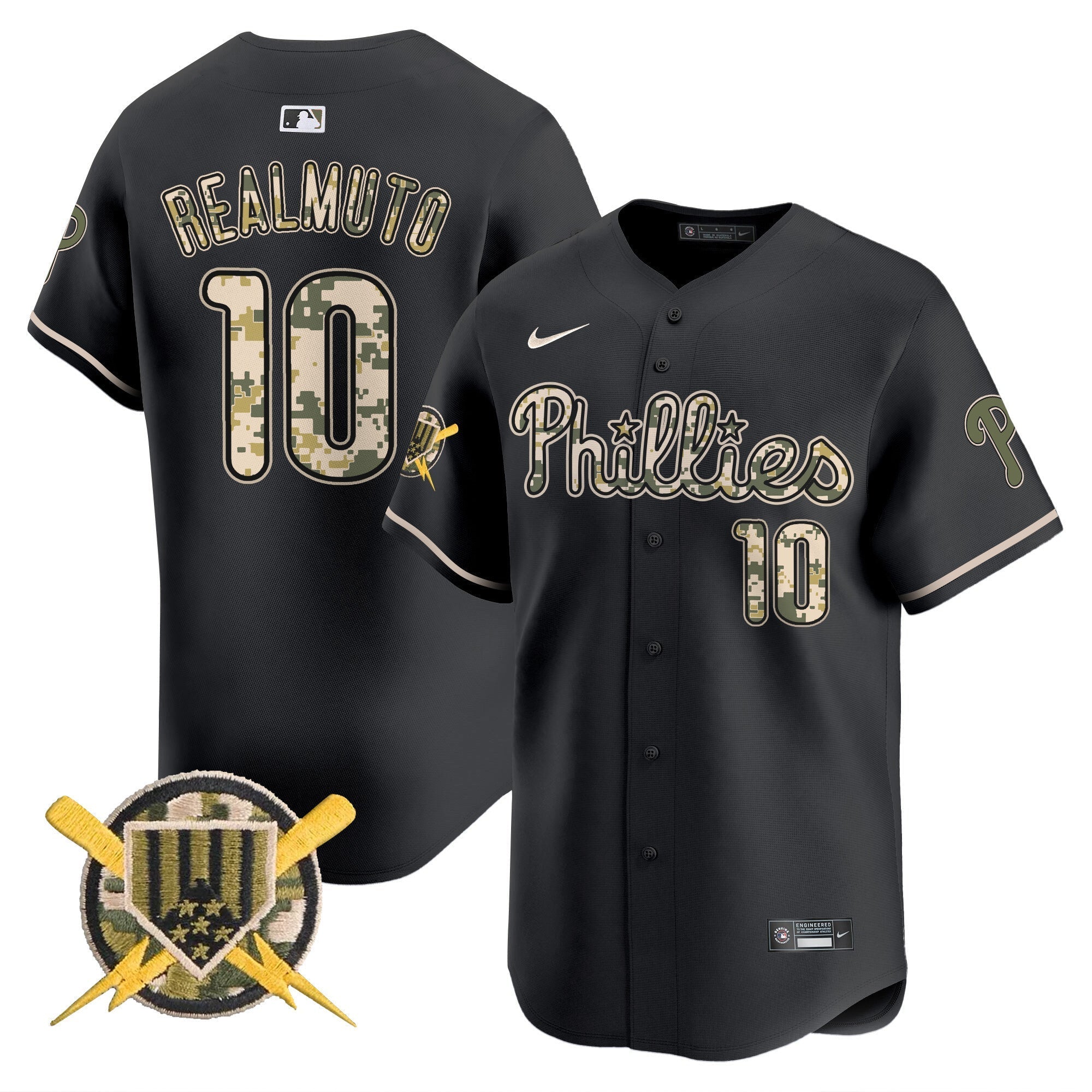 Men's Phillies Armed Forces Day Vapor Premier Limited Jersey - All Stitched