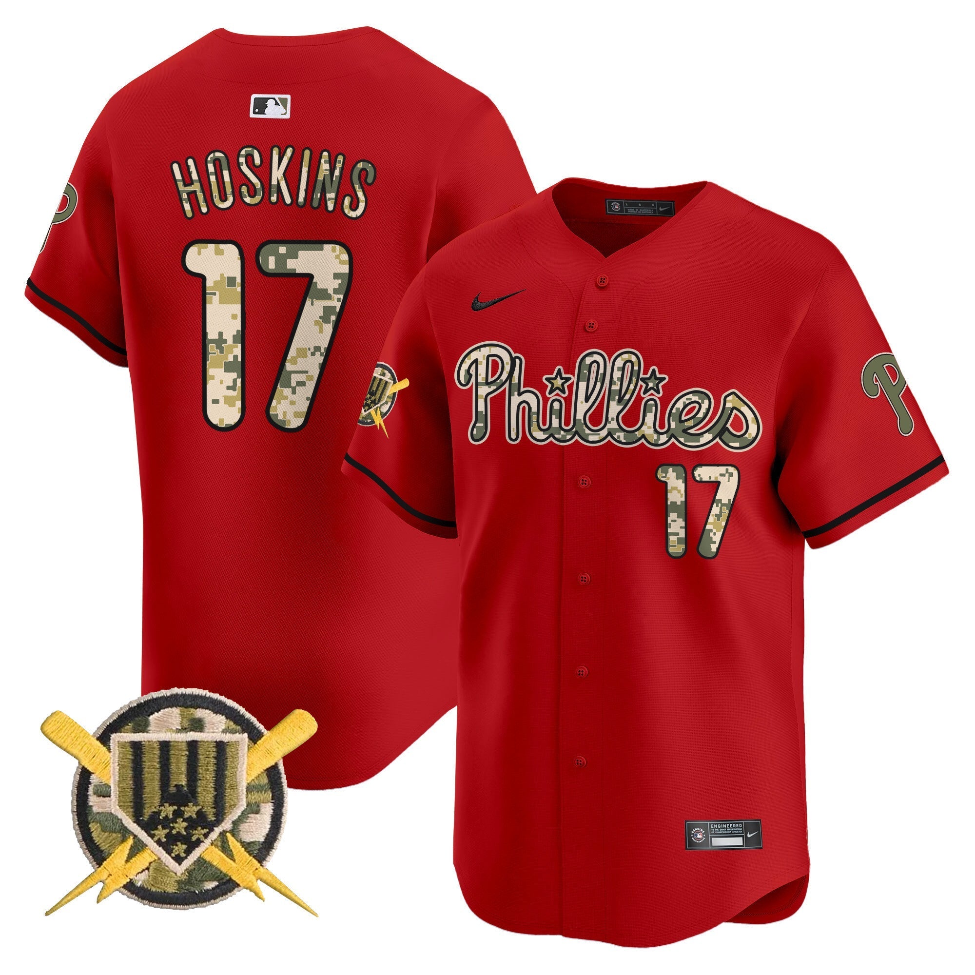 Men's Phillies Armed Forces Day Vapor Premier Limited Jersey - All Stitched