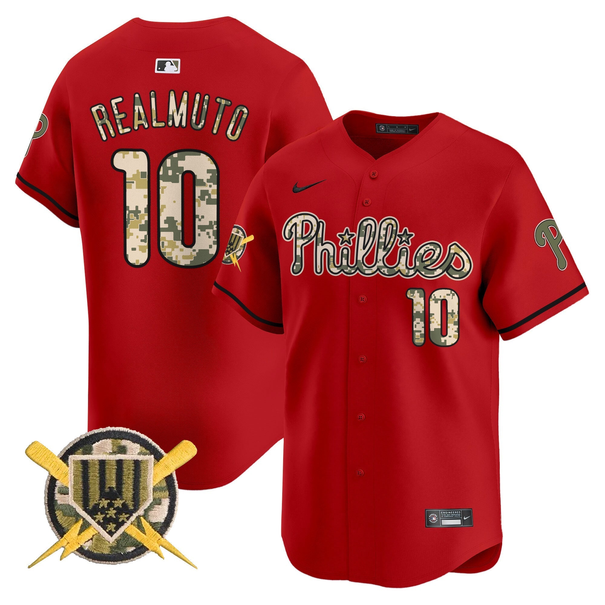 Men's Phillies Armed Forces Day Vapor Premier Limited Jersey - All Stitched