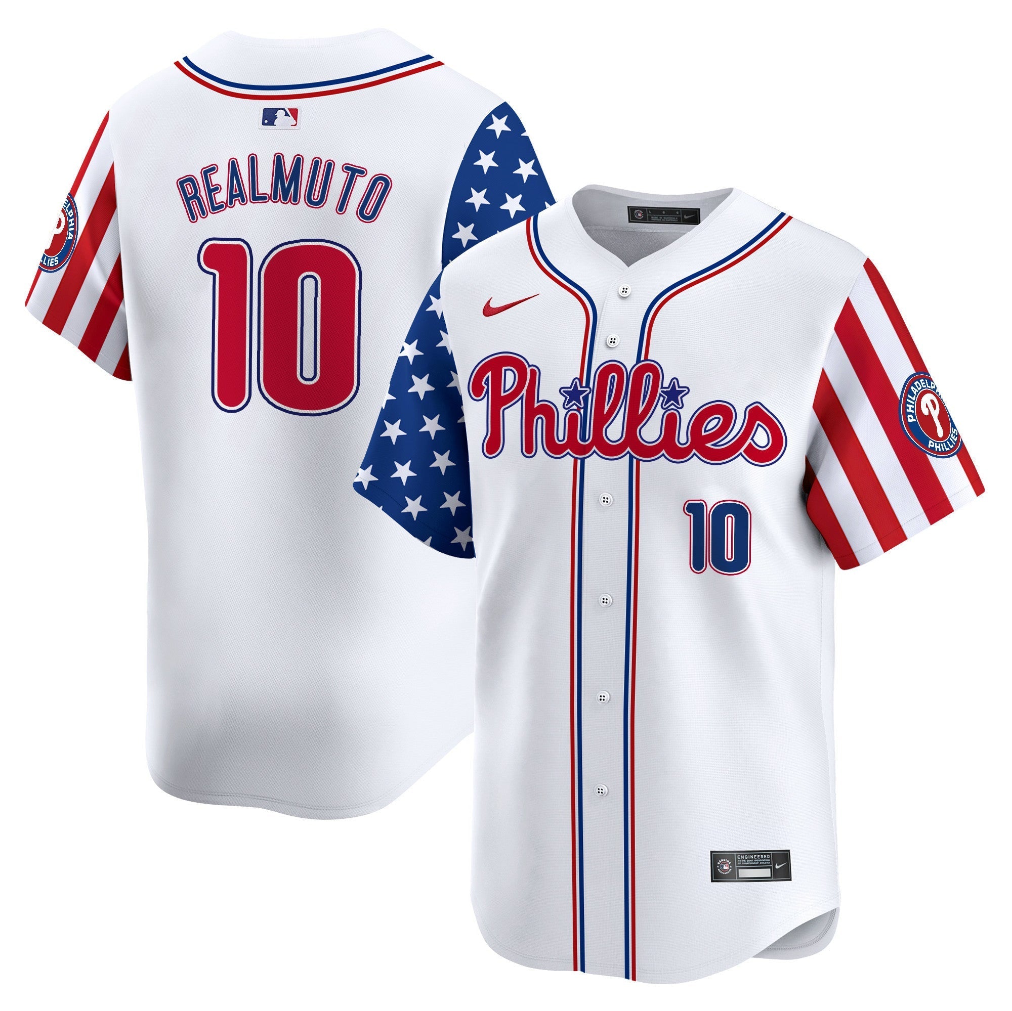 Philadelphia Phillies 2024 Independence Day Vapor Premier Limited Jersey - All Stitched
