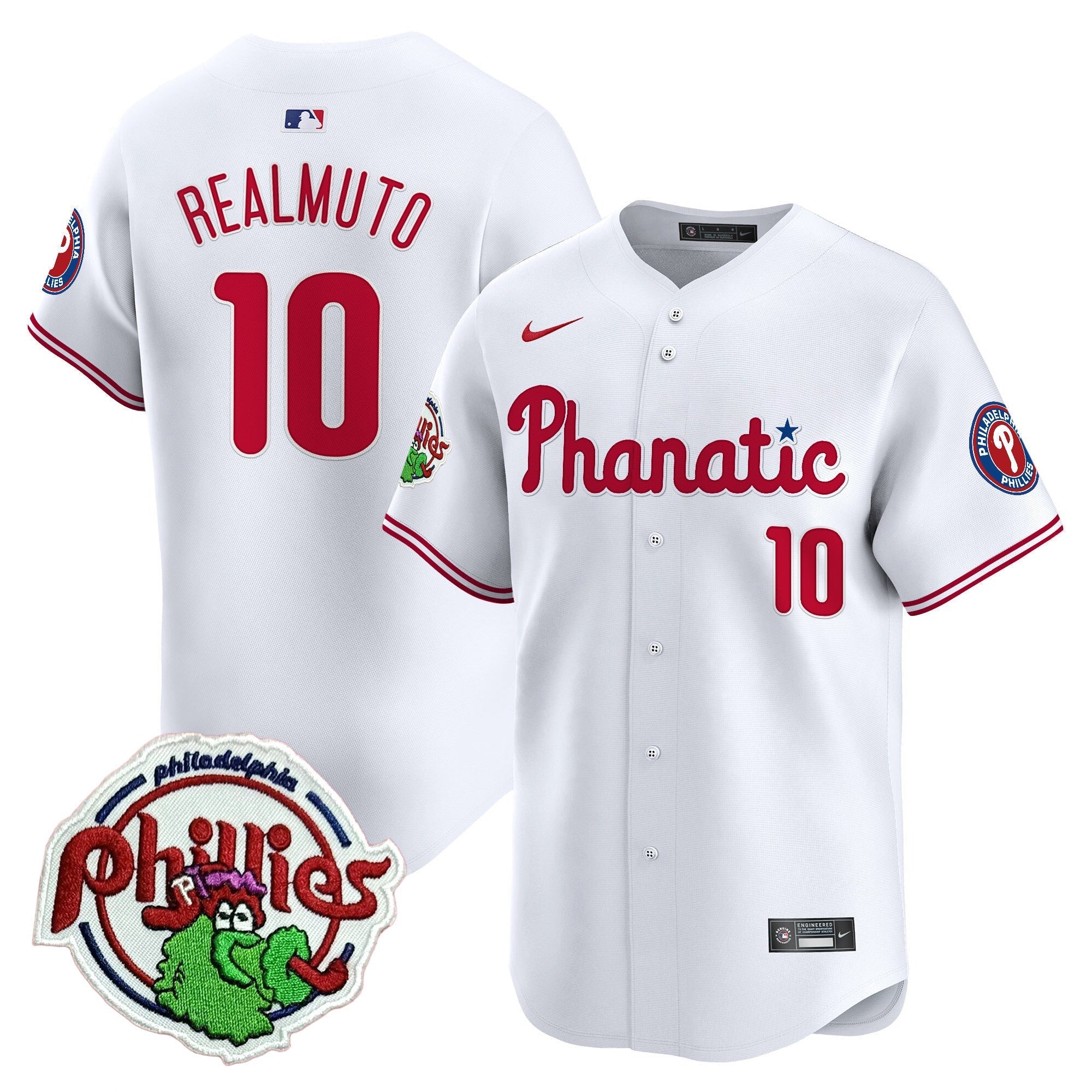Men's Phillies Phanatic Patch Vapor Premier Limited Jersey - All Stitched