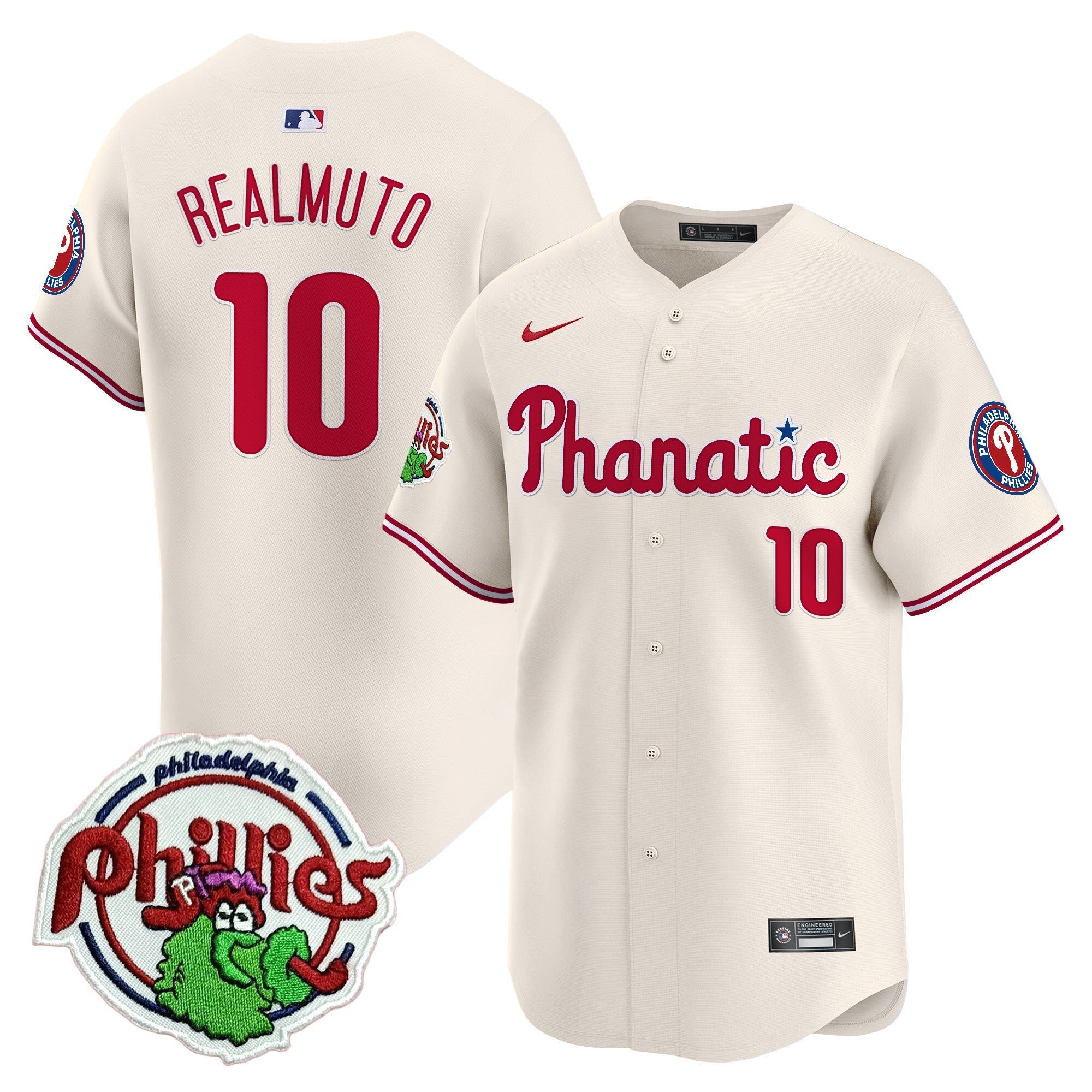 Men's Phillies Phanatic Patch Vapor Premier Limited Jersey - All Stitched
