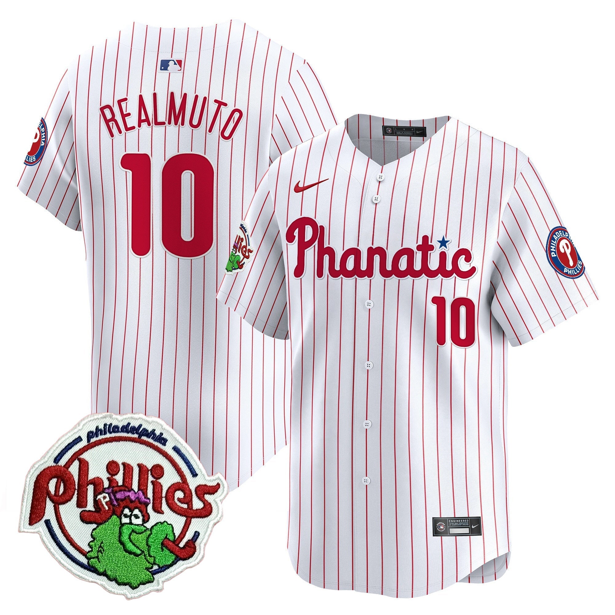 Men's Phillies Phanatic Patch Vapor Premier Limited Jersey - All Stitched